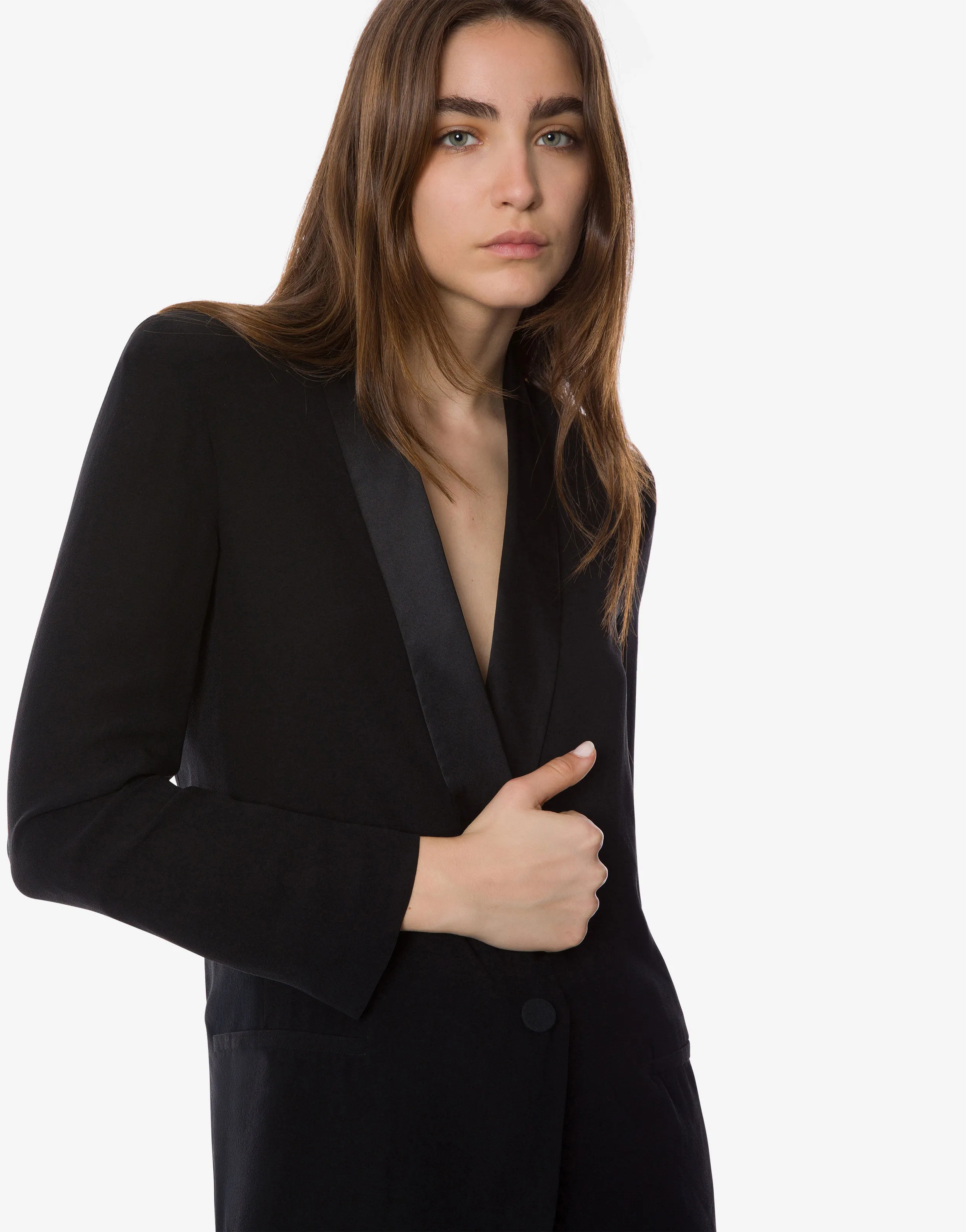Giacca da sera in georgette con collo a contrasto sold by Philosophy product image thumbnail 4