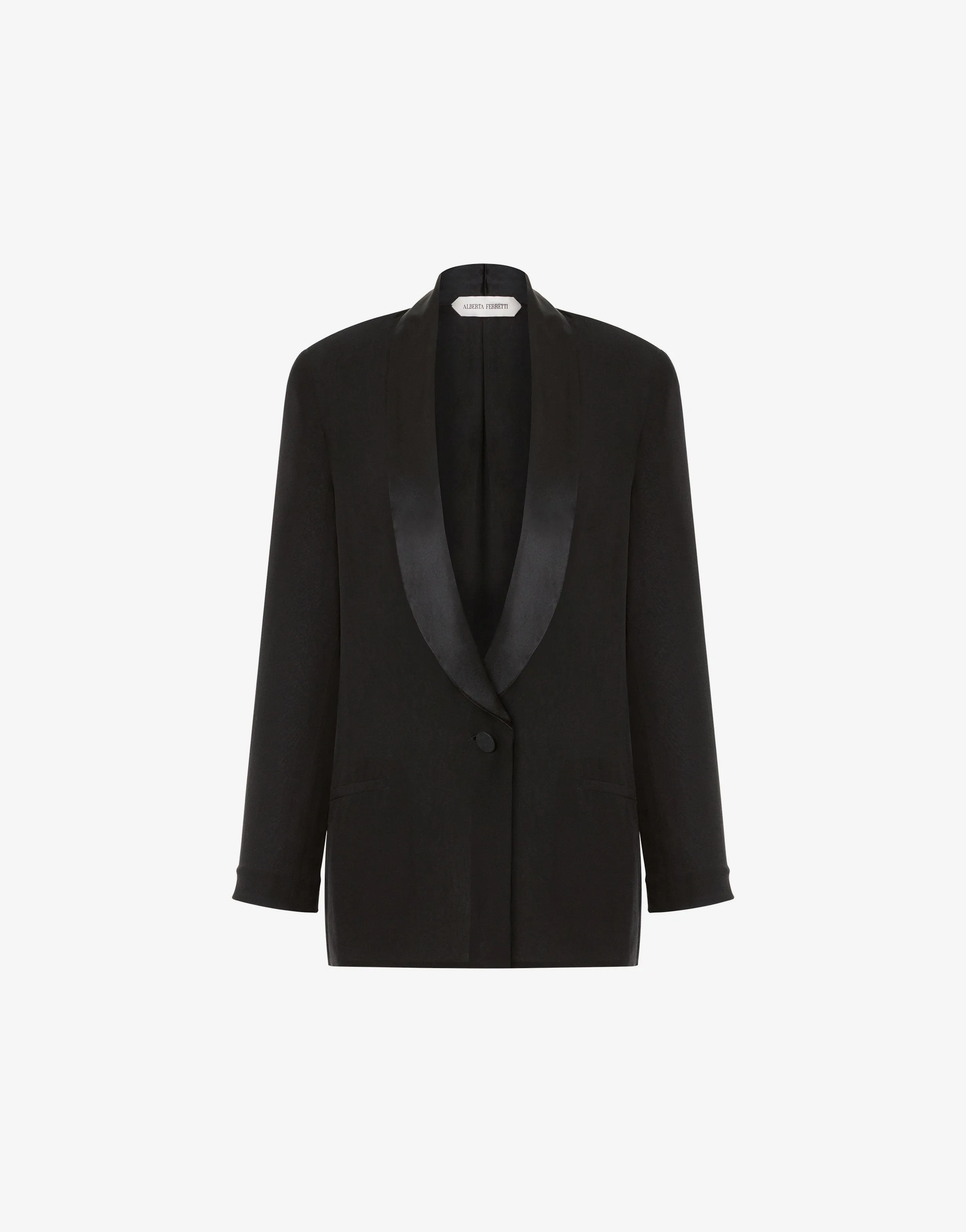 Giacca da sera in georgette con collo a contrasto sold by Philosophy