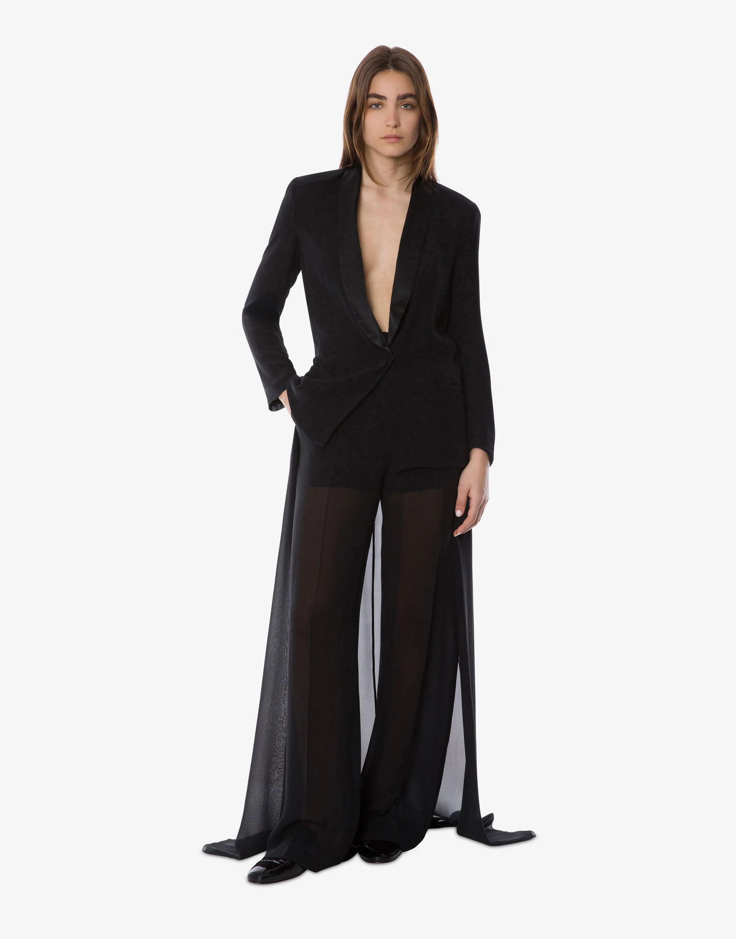 Giacca da sera in georgette con collo a contrasto sold by Philosophy product image thumbnail 2
