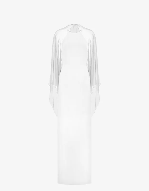 Abito da sera con maniche in chiffon sold by Philosophy di Lorenzo Serafini