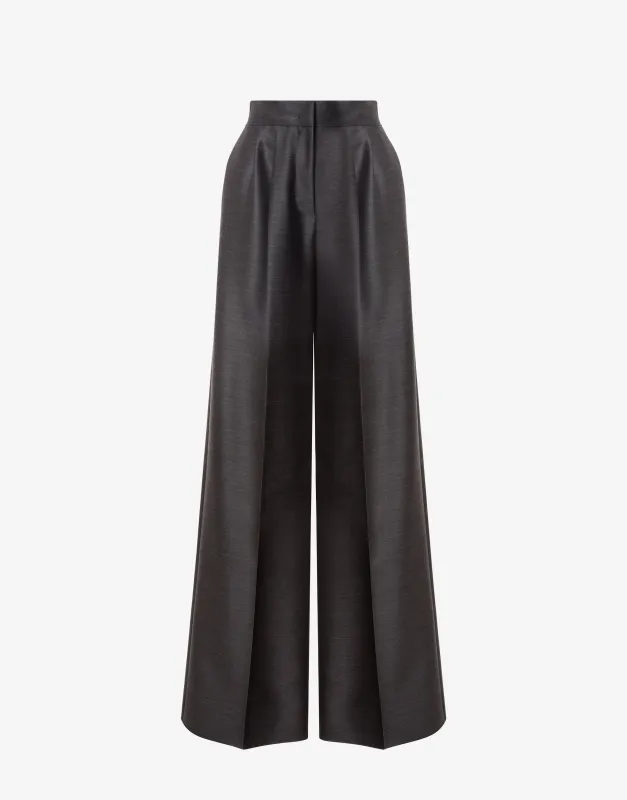 Pantaloni fluidi a vita alta in lana e seta sold by Philosophy di Lorenzo Serafini