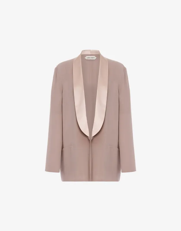 Giacca da sera in georgette con collo a contrasto sold by Philosophy di Lorenzo Serafini