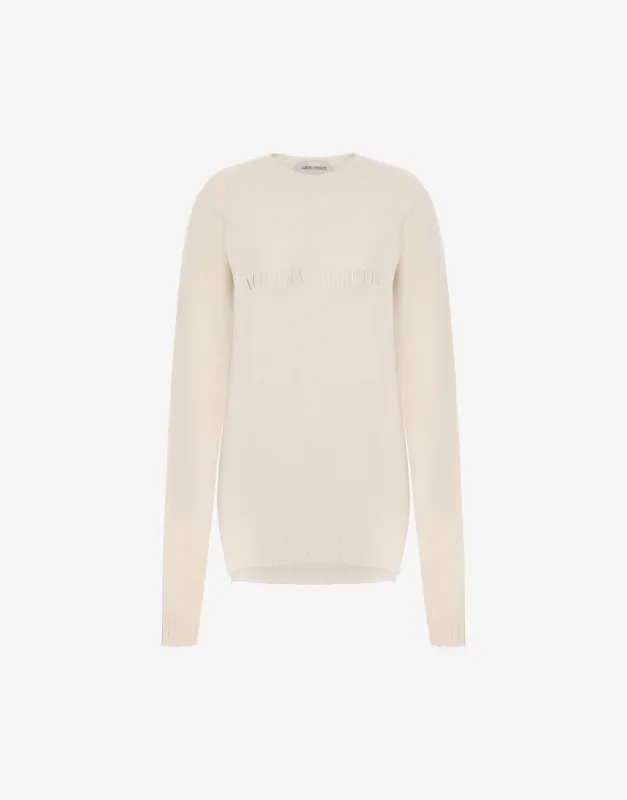 Maglione in cashmere con logo sold by Philosophy di Lorenzo Serafini