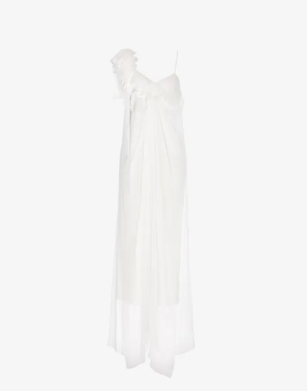 Slip dress in chiffon di seta made by Alberta Ferretti