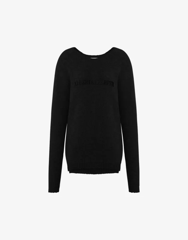 Maglione in cashmere con logo sold by Philosophy