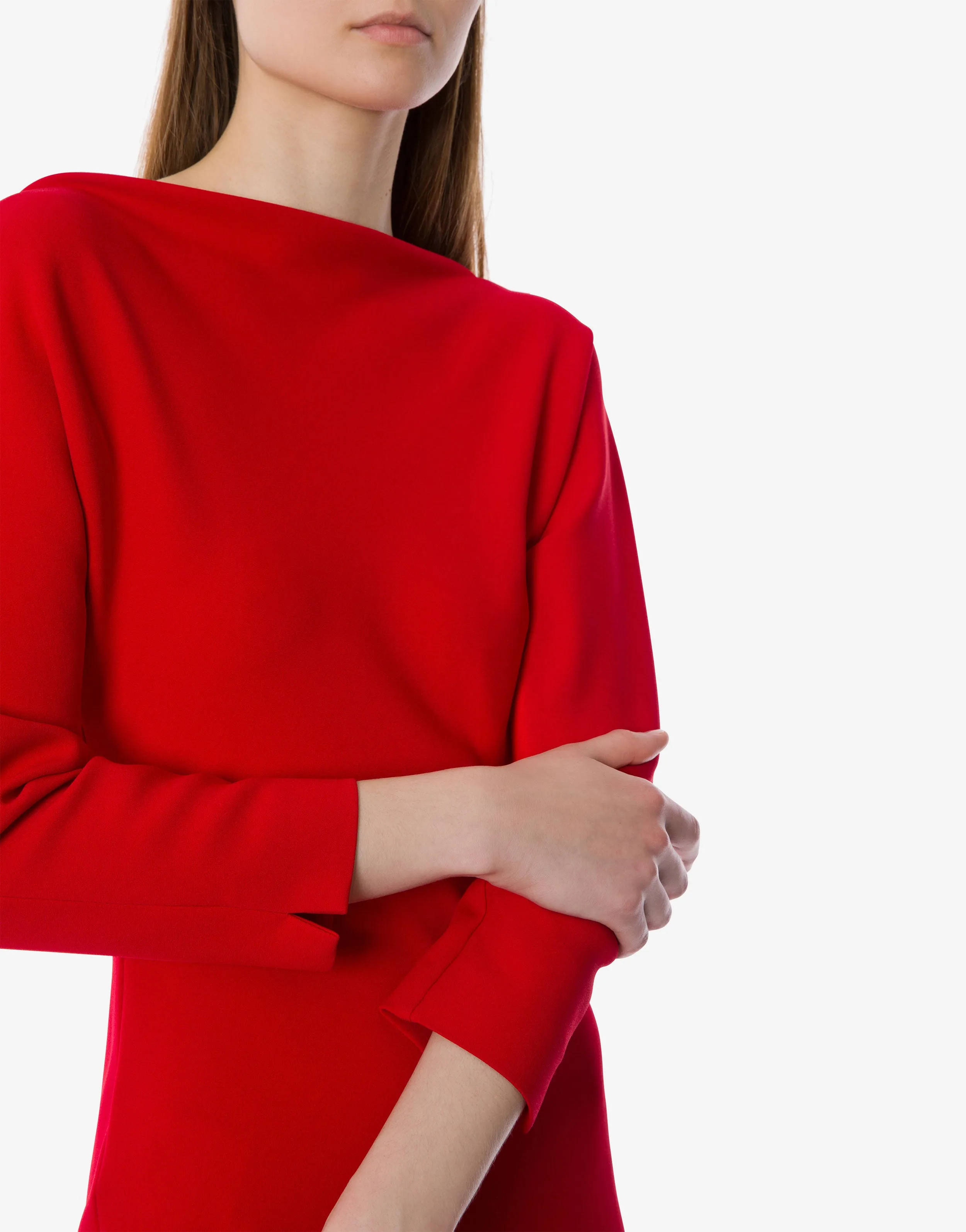 Abito midi in cady stretch con scollo a barca sold by Philosophy di Lorenzo Serafini product image thumbnail 4