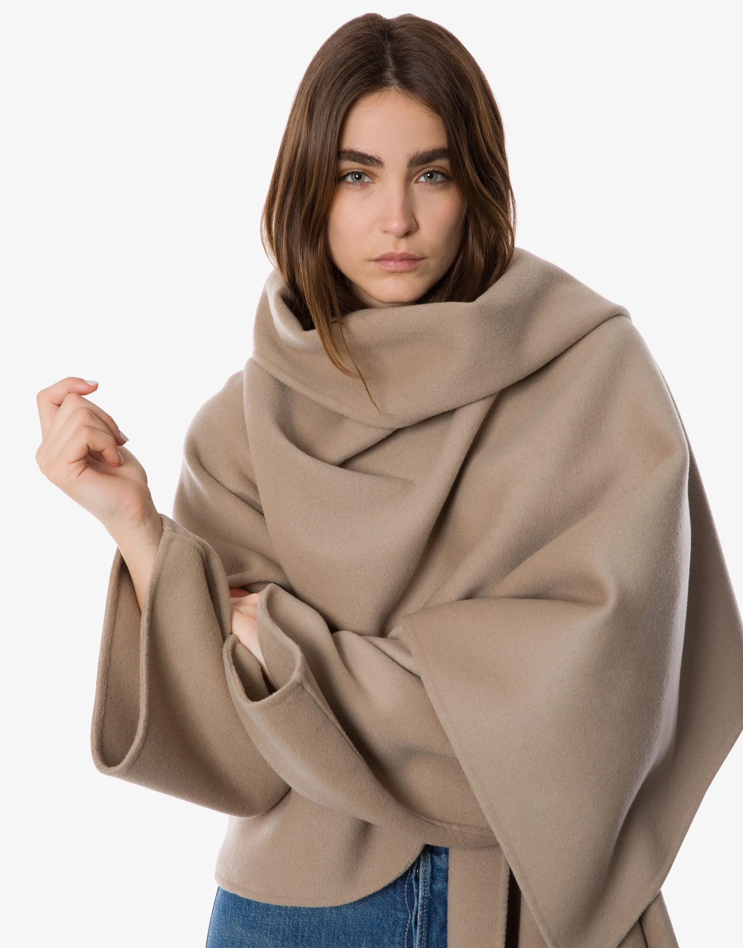 Giacca con collo a sciarpa in lana e cashmere sold by Philosophy di Lorenzo Serafini product image thumbnail 4