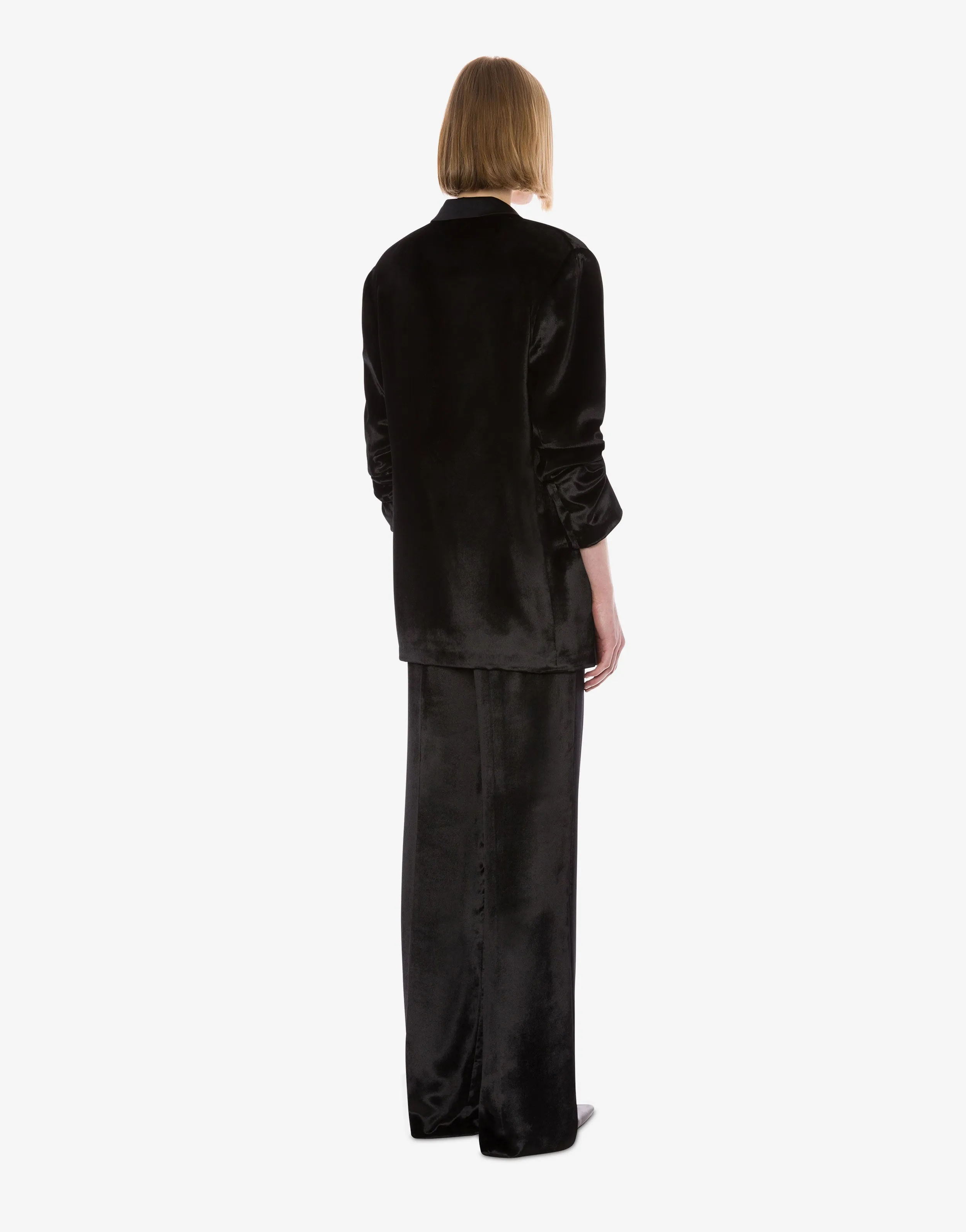 Blazer doppiopetto in velluto lucido sold by Philosophy di Lorenzo Serafini product image thumbnail 3