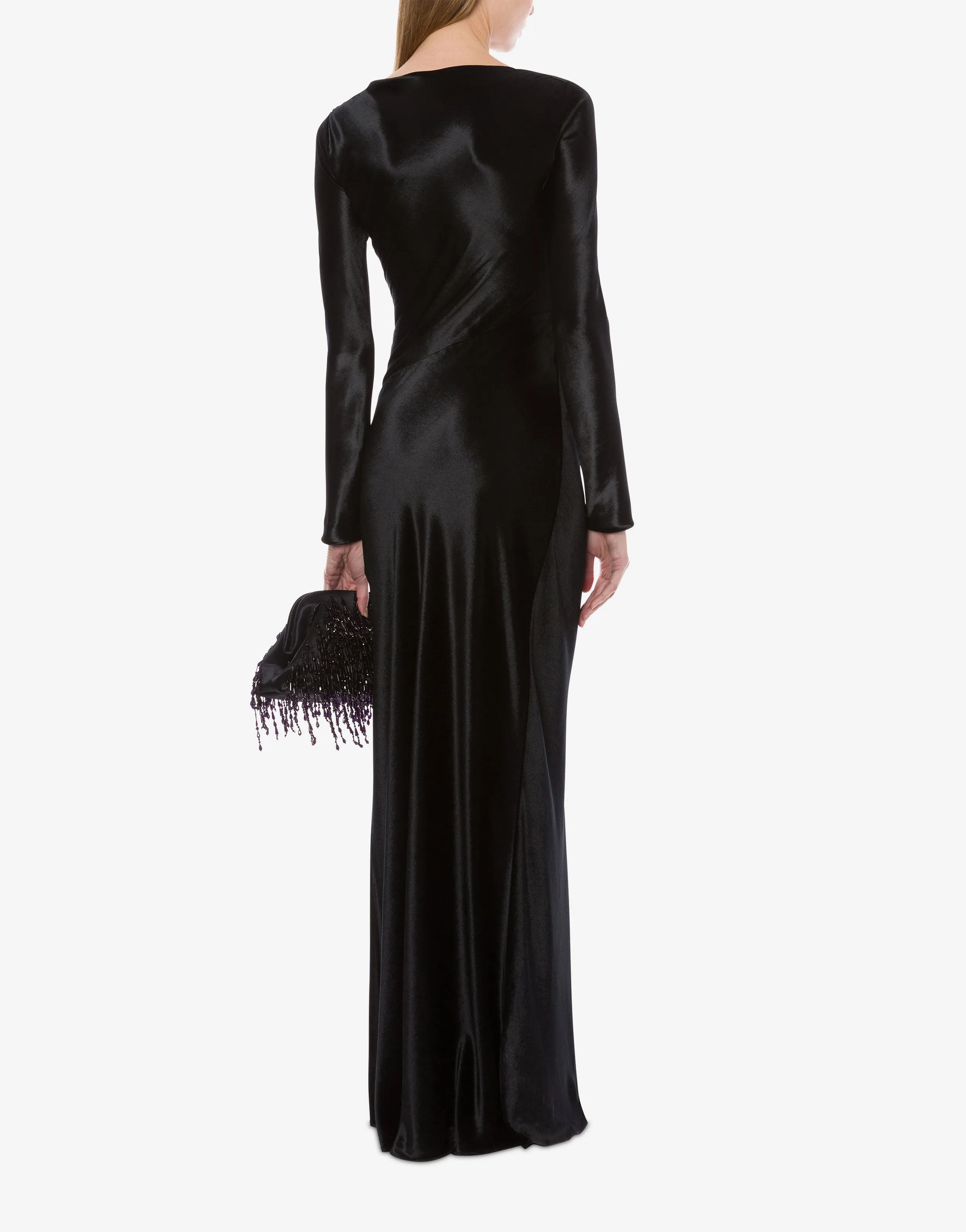 Abito lungo in velluto lucido sold by Philosophy di Lorenzo Serafini product image thumbnail 3