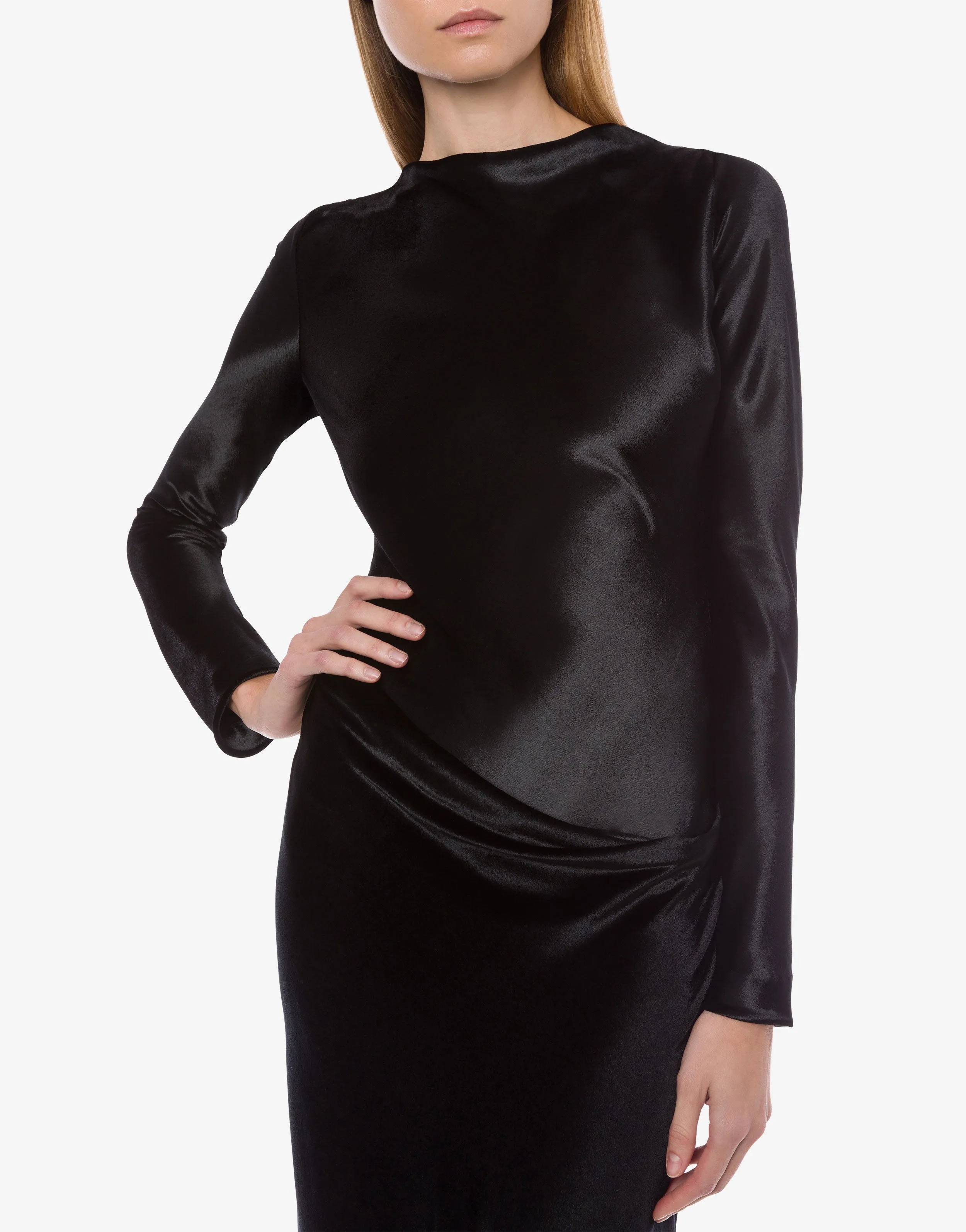 Abito lungo in velluto lucido sold by Philosophy di Lorenzo Serafini product image thumbnail 4