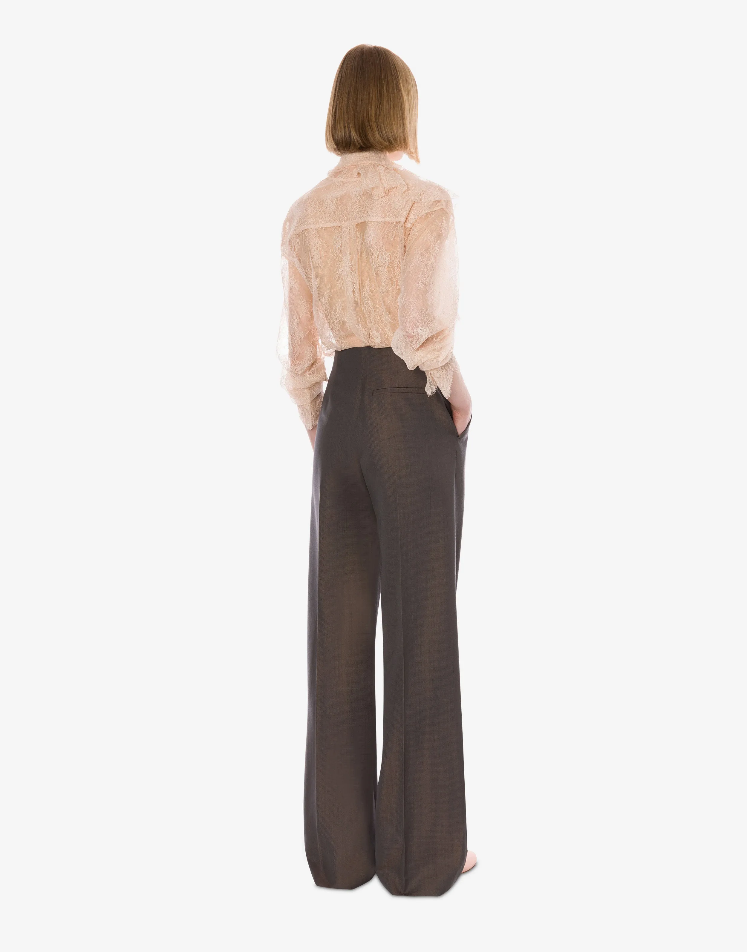 Pantaloni sartoriali in lana scintillante sold by Philosophy product image thumbnail 3