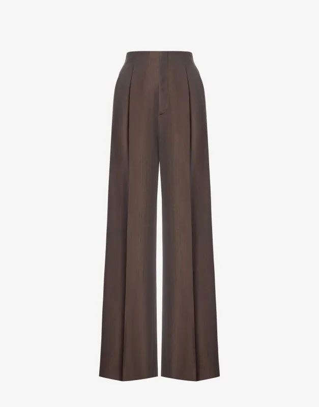 Pantaloni sartoriali in lana scintillante sold by Philosophy di Lorenzo Serafini