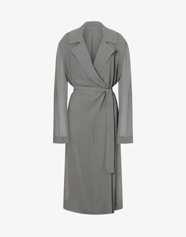 Trench in creponne di viscosa sold by Philosophy di Lorenzo Serafini