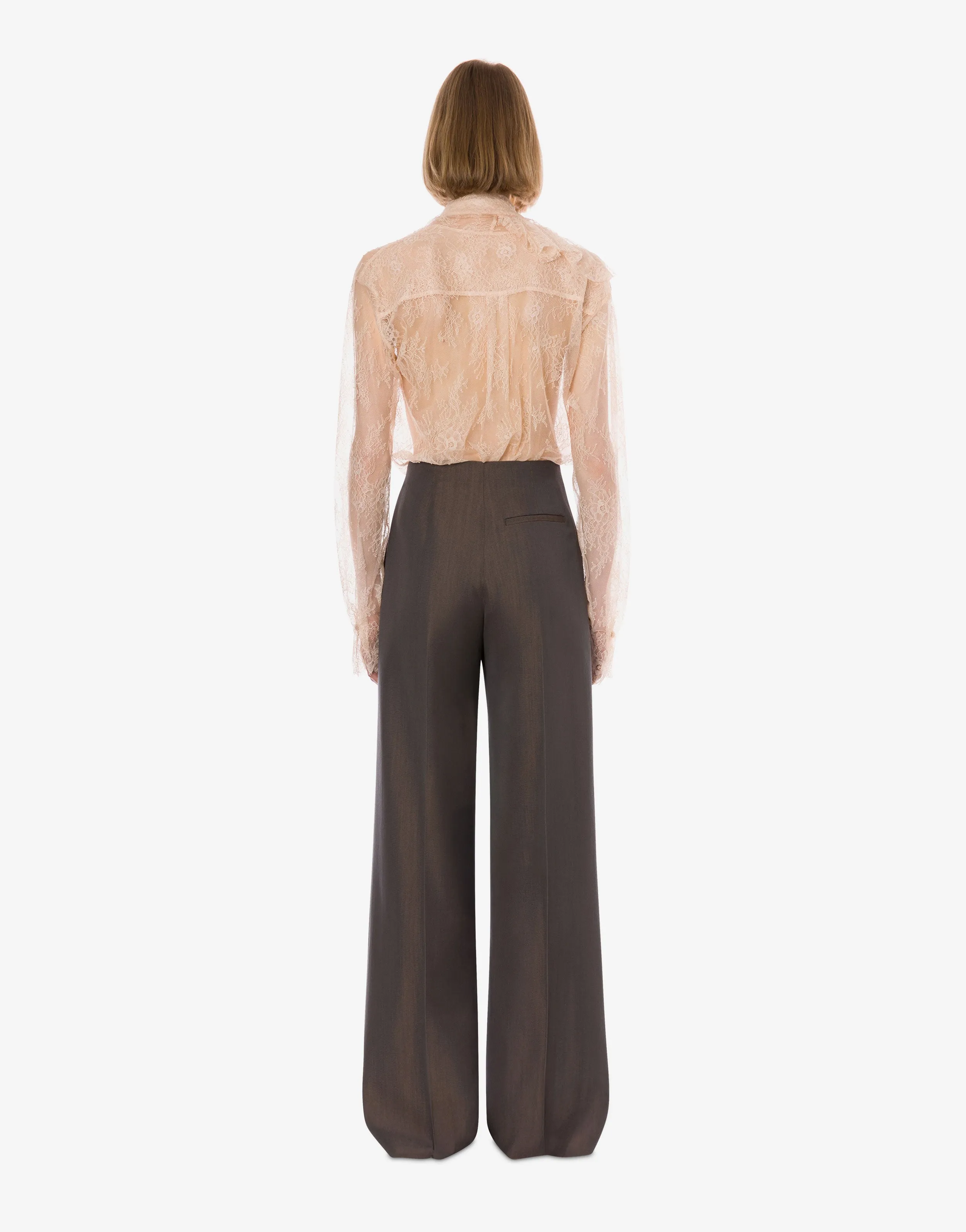 Camicia in pizzo rosa con rouches sold by Philosophy di Lorenzo Serafini product image thumbnail 3