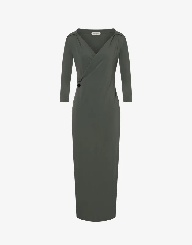 Abito midi in lana stretch sold by Philosophy di Lorenzo Serafini