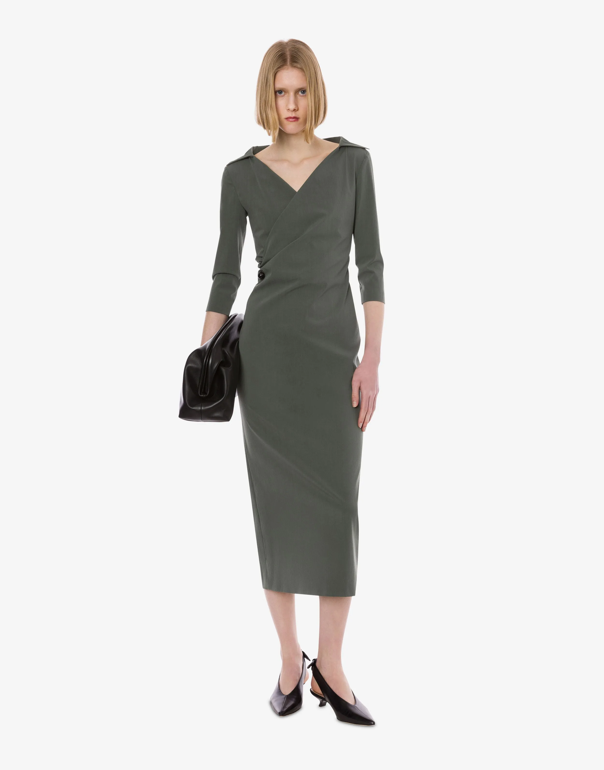 Abito midi in lana stretch sold by Philosophy di Lorenzo Serafini product image thumbnail 2