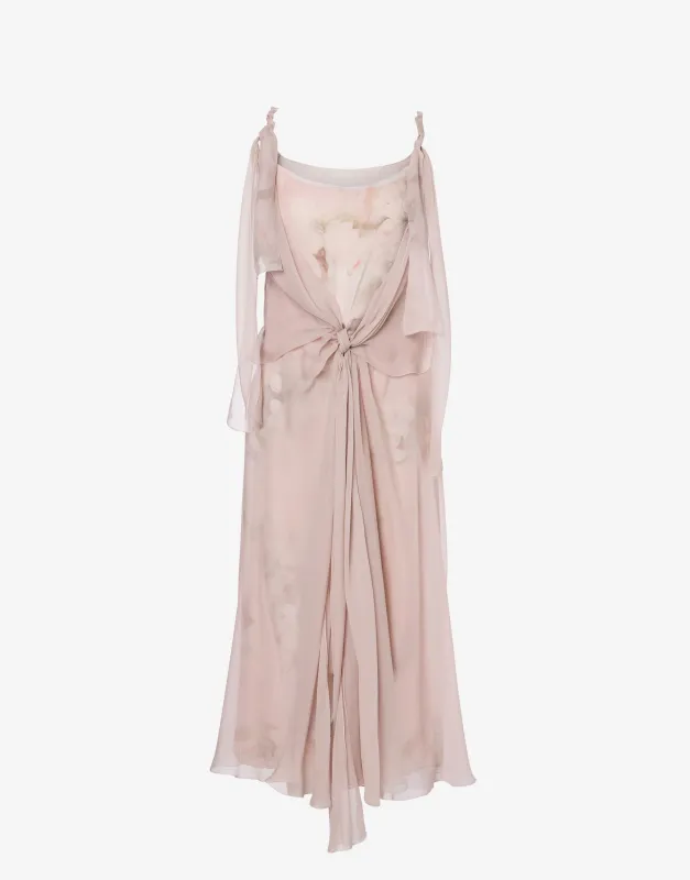 Abito senza maniche in chiffon con stampa floreale  sold by Philosophy di Lorenzo Serafini