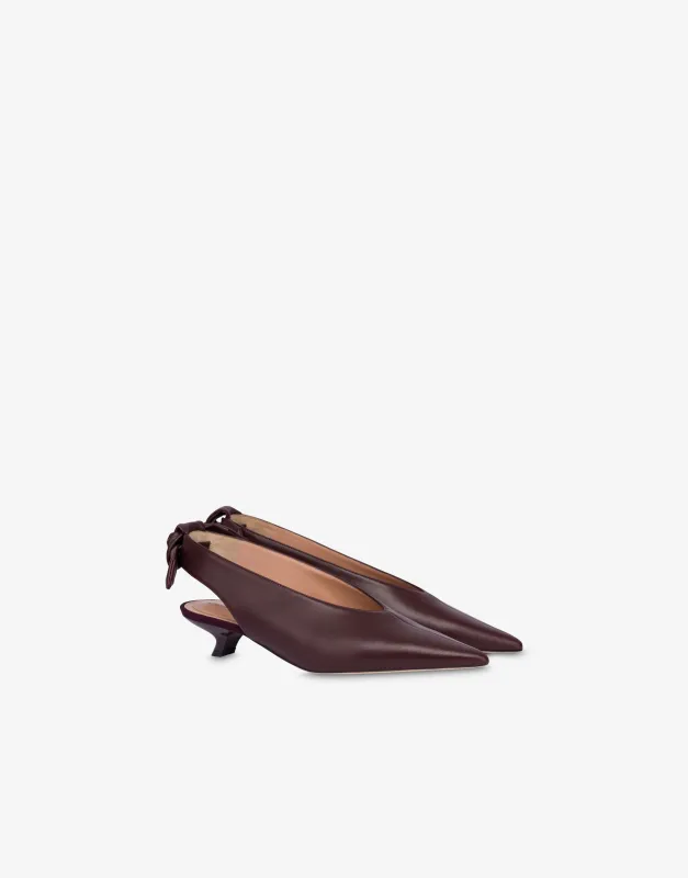 Slingback in nappa sold by Philosophy di Lorenzo Serafini