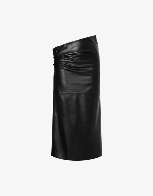 Gonna in nappa plongé made by Alberta Ferretti