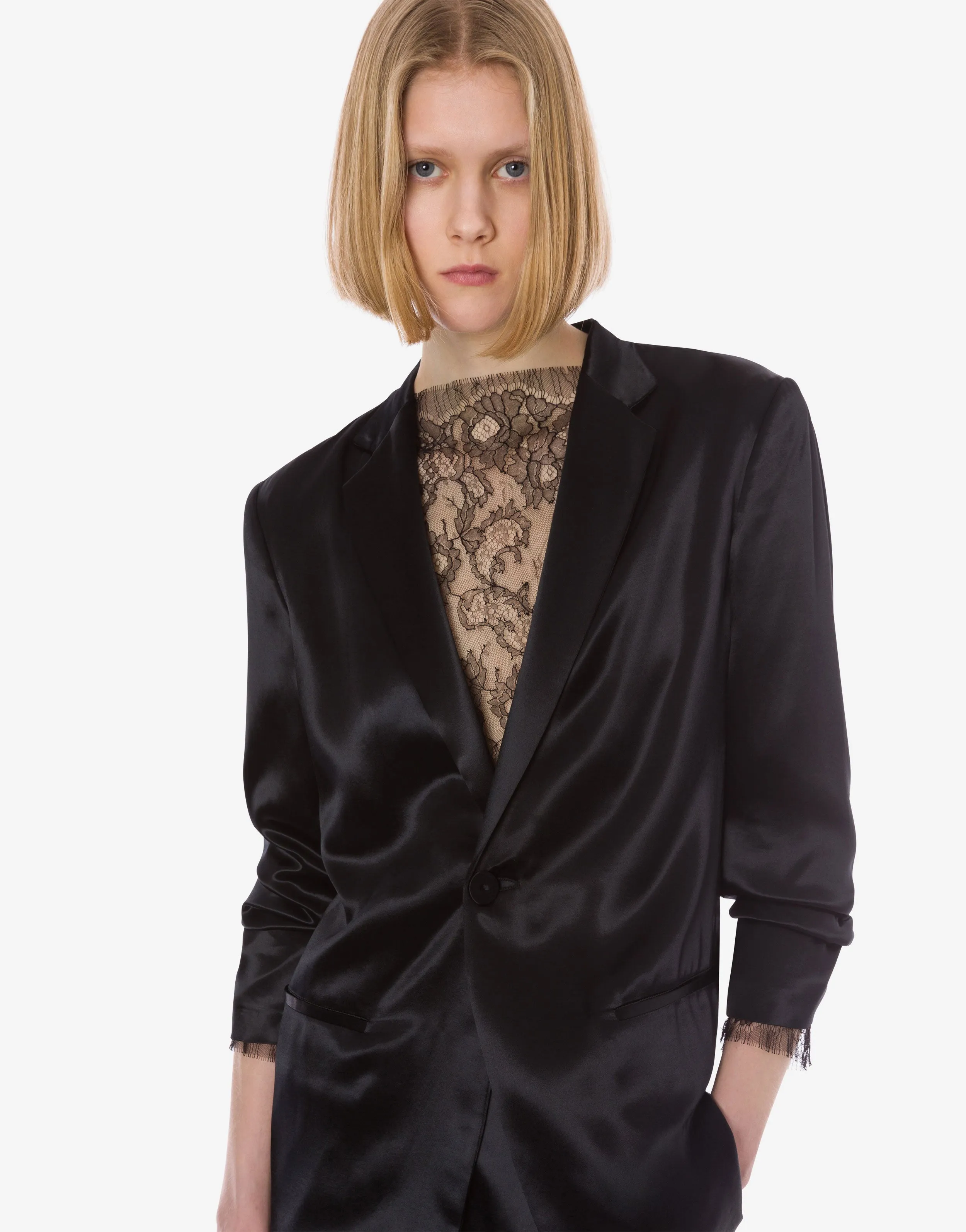 Blazer in raso lucido sold by Philosophy di Lorenzo Serafini product image thumbnail 4