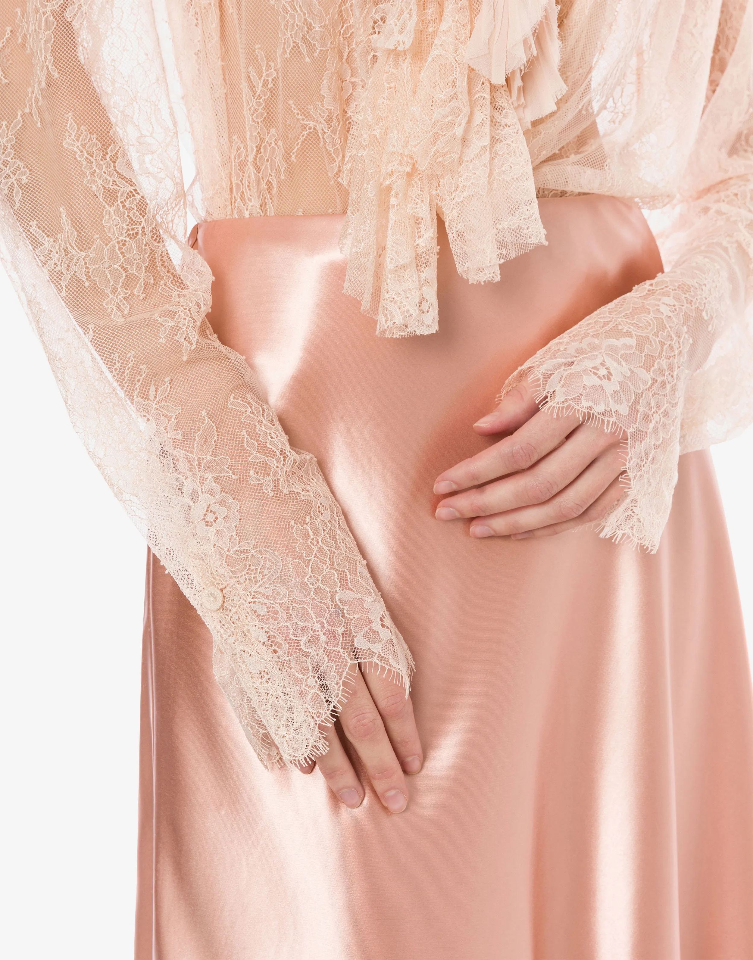 Gonna midi rosa in raso lucido sold by Philosophy di Lorenzo Serafini product image thumbnail 4