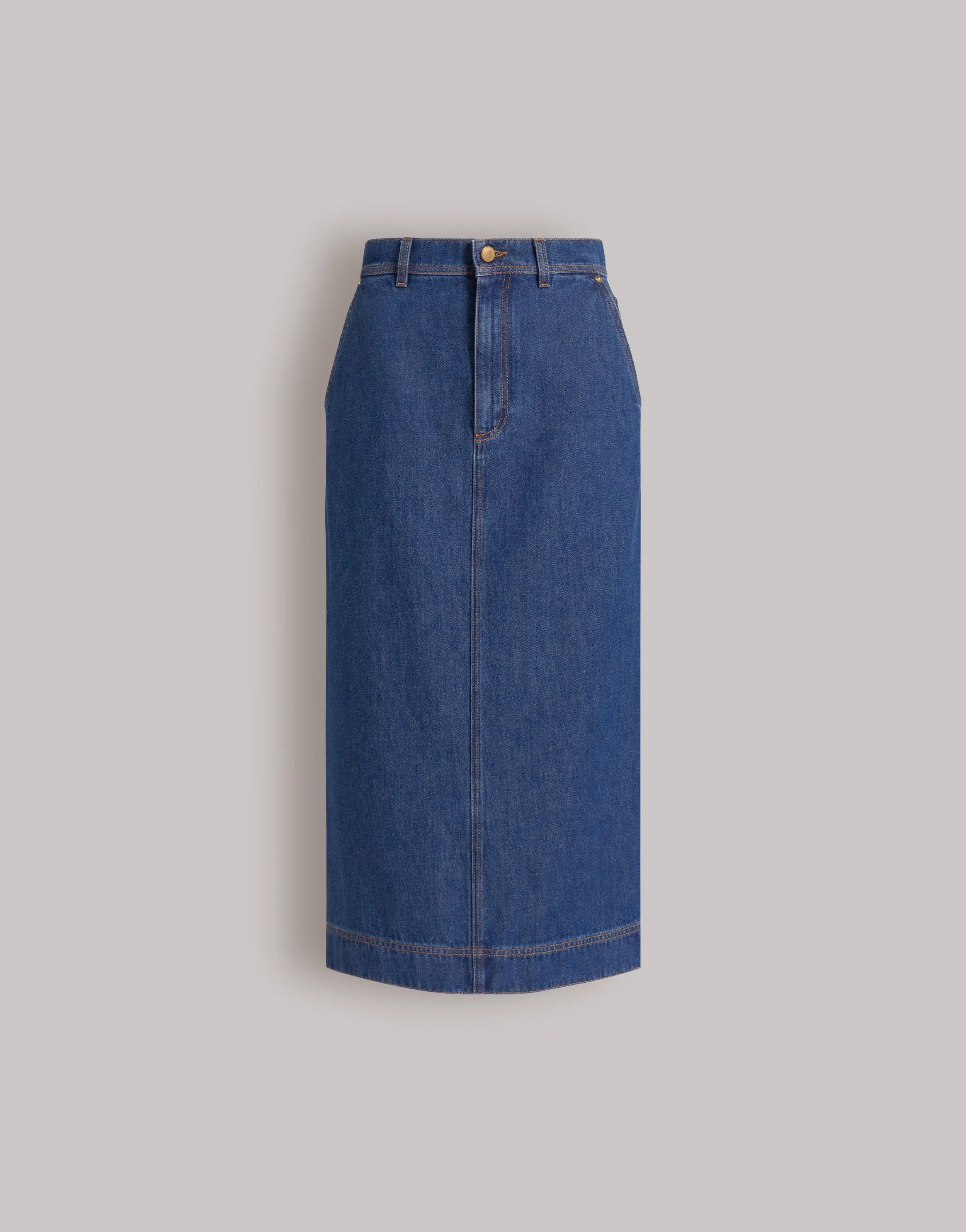 Gonna midi in denim sold by Philosophy di Lorenzo Serafini