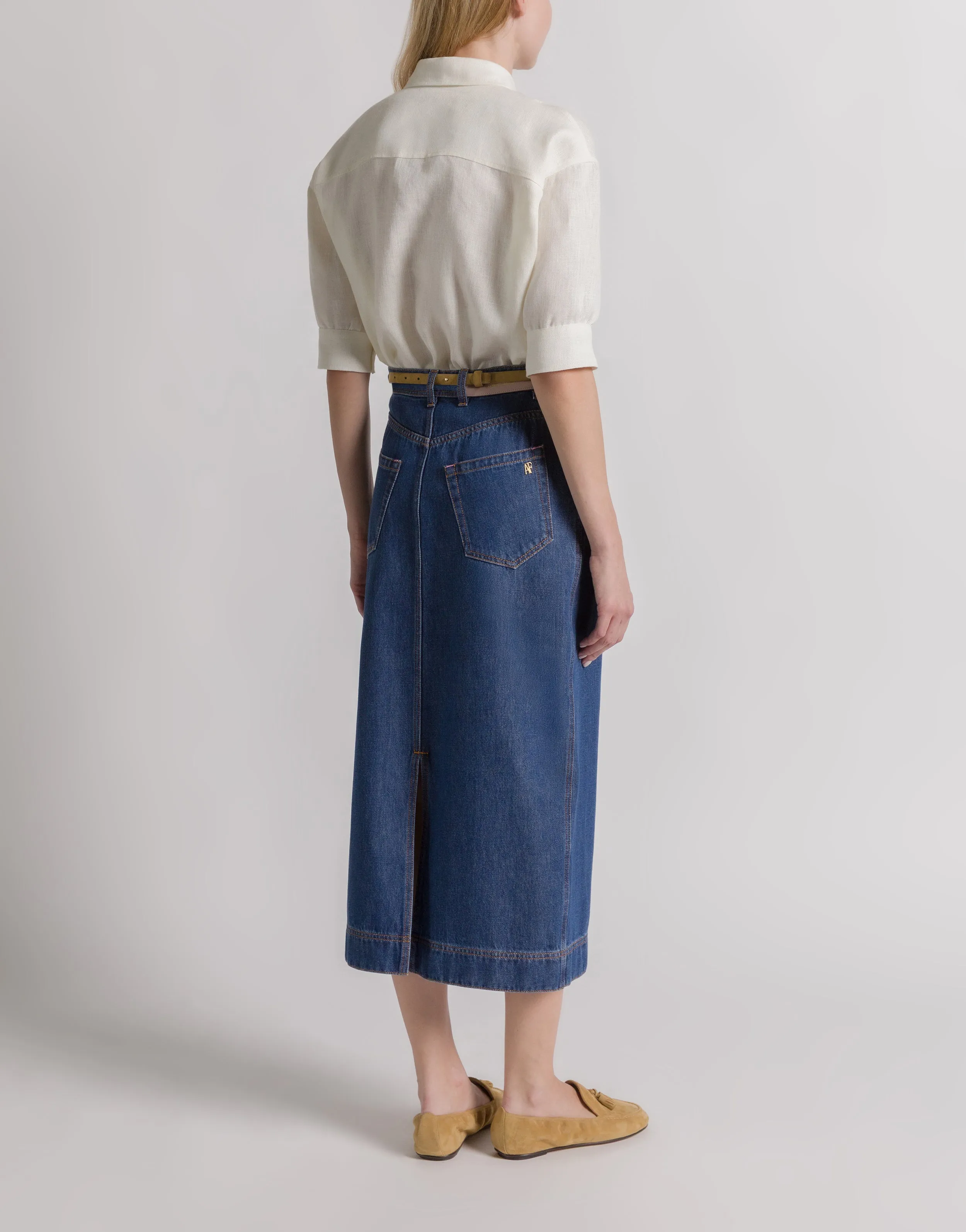Gonna midi in denim sold by Philosophy di Lorenzo Serafini product image thumbnail 3