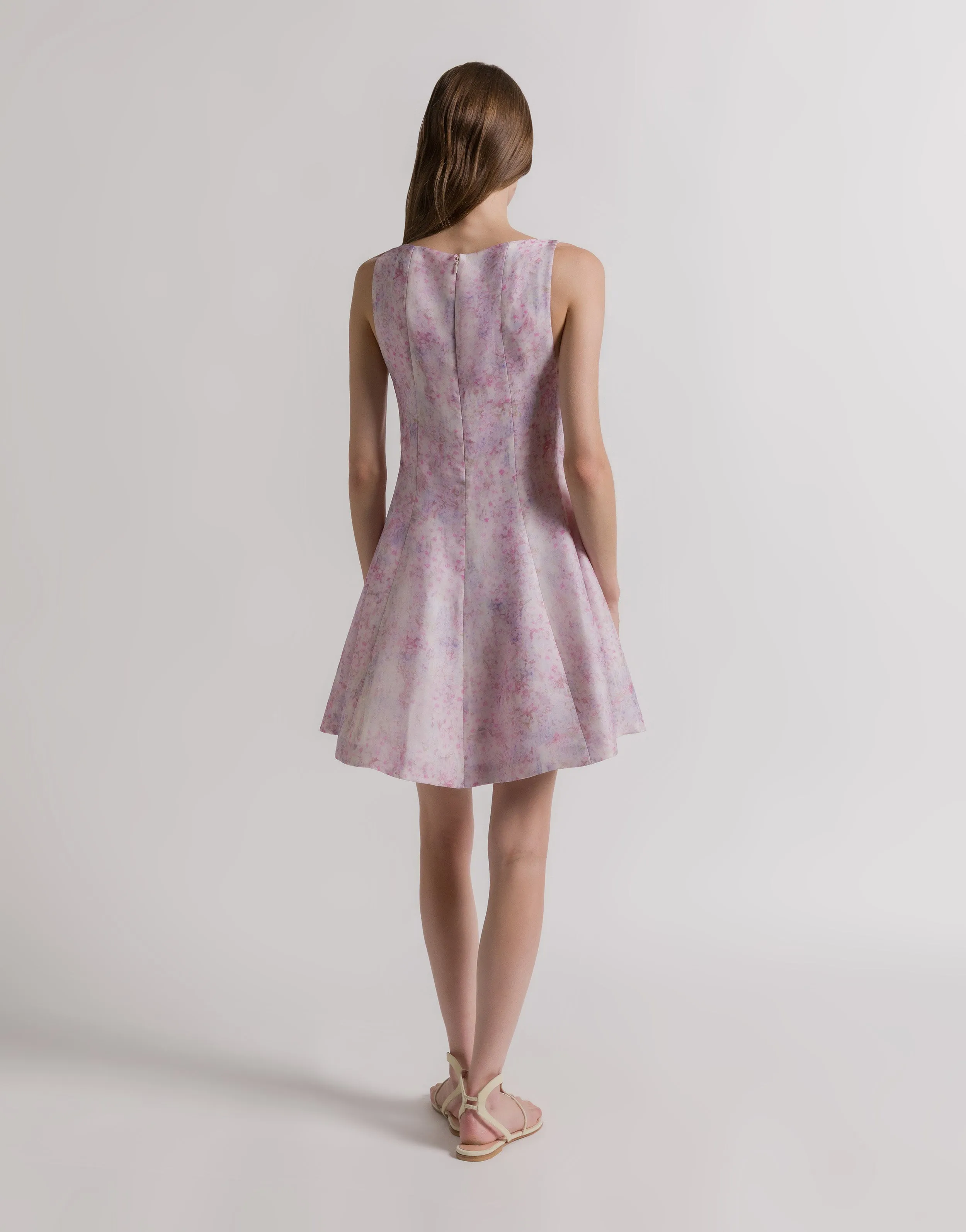 Abito in organza di seta con stampa floreale sold by Philosophy di Lorenzo Serafini product image thumbnail 3