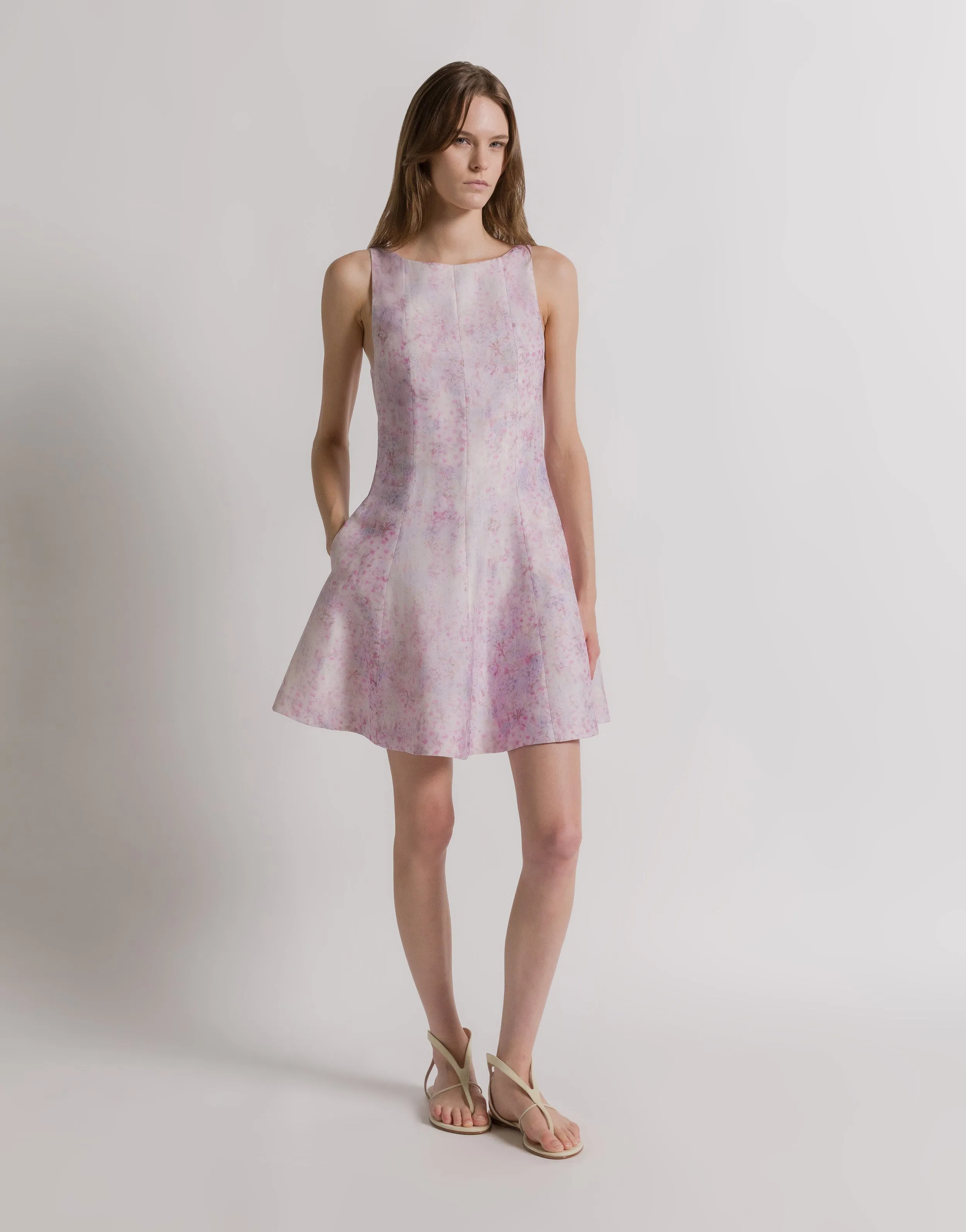Abito in organza di seta con stampa floreale sold by Philosophy di Lorenzo Serafini product image thumbnail 2