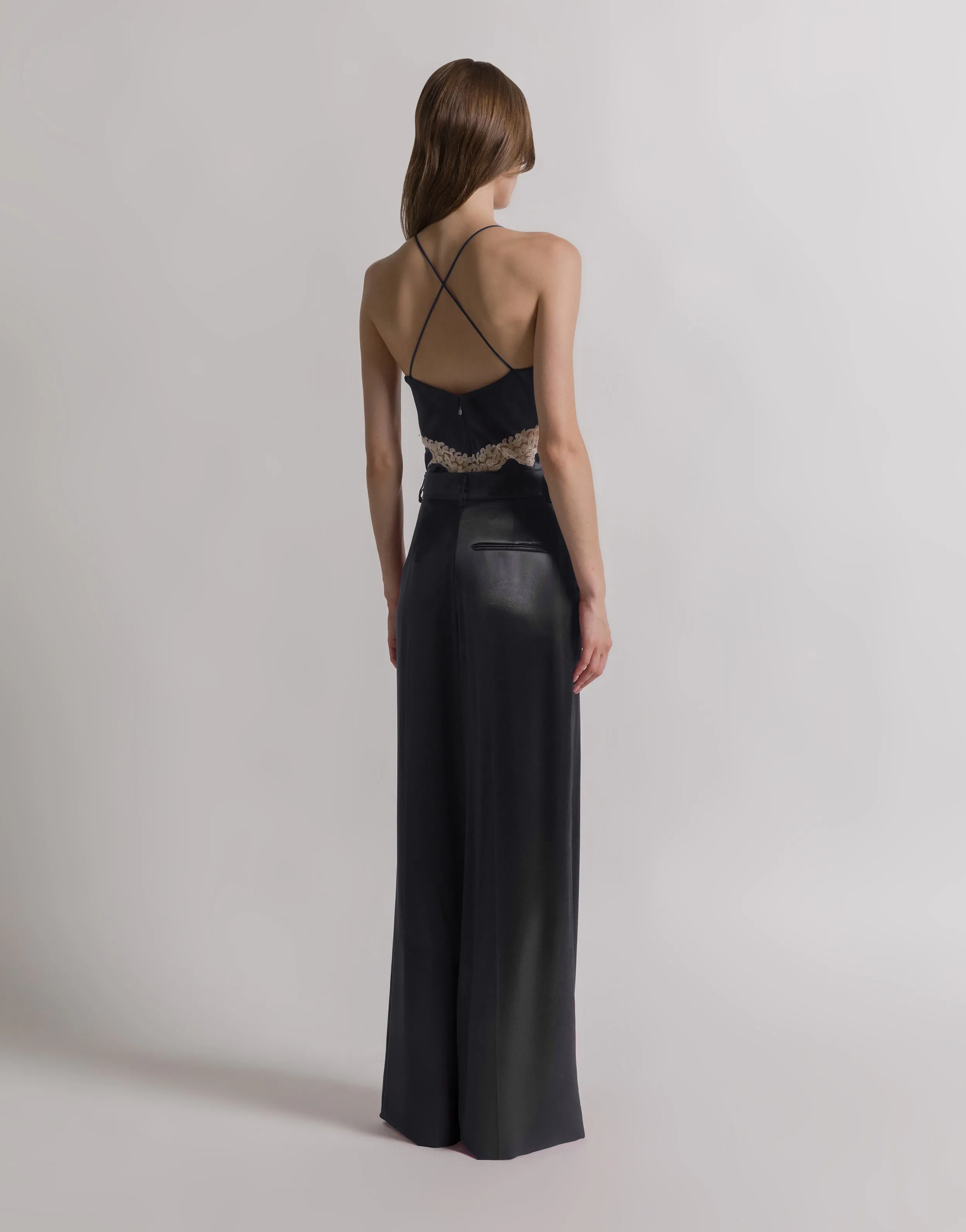 Pantaloni in raso lucido sold by Philosophy di Lorenzo Serafini product image thumbnail 3