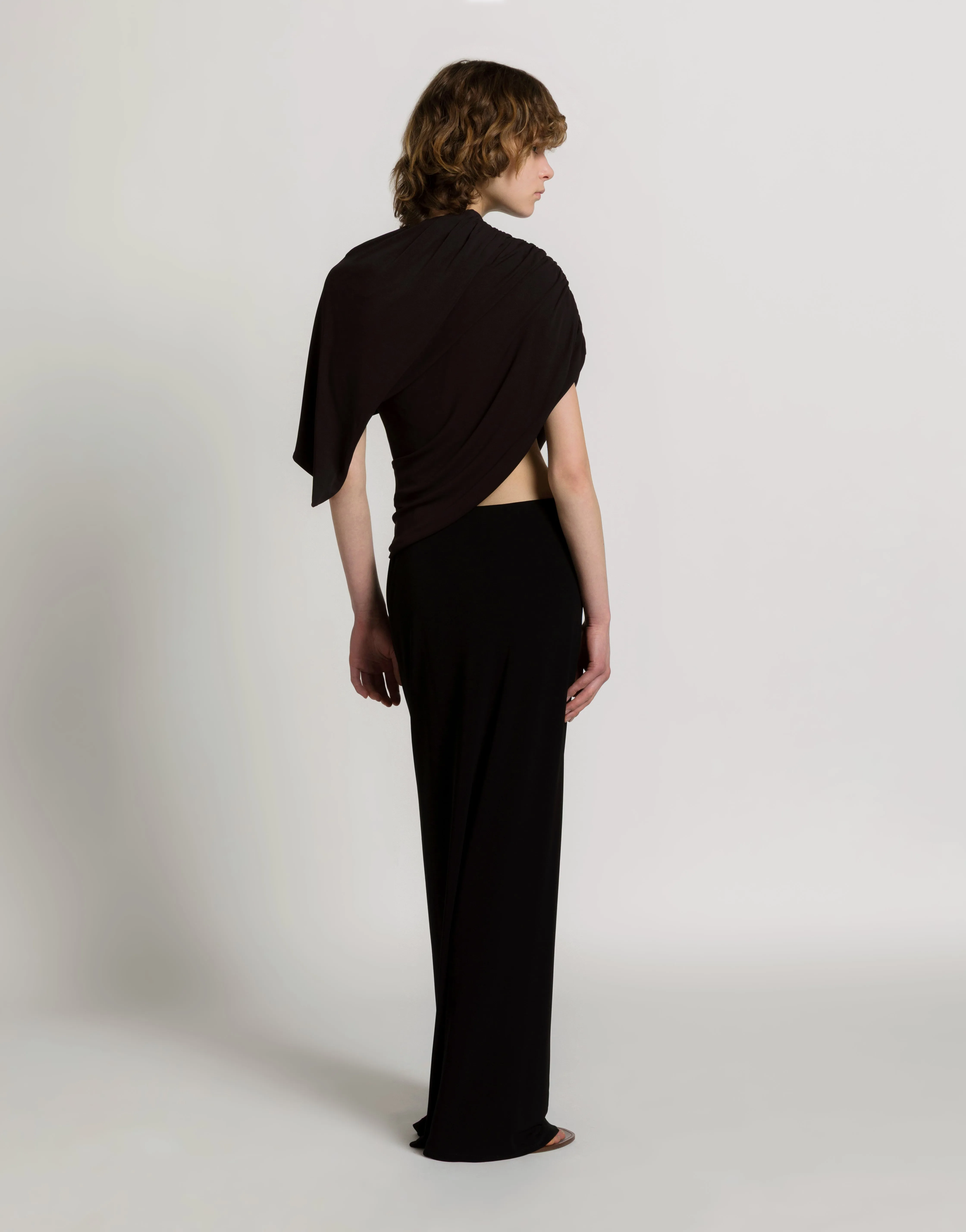 Abito lungo drappeggiato con cut-out sold by Philosophy di Lorenzo Serafini product image thumbnail 3