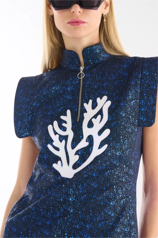 White Tyl Top sold by Pierre Cardin