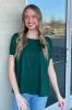 Short Sleeve Piko Top - Jade Forest sold by Piko 1988