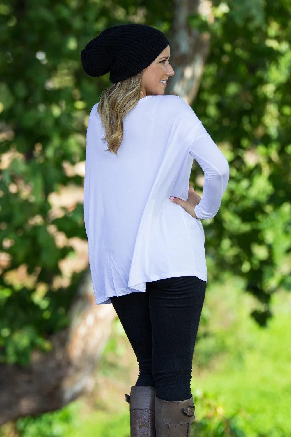 Long Sleeve Piko Top - White sold by Piko 1988 product image thumbnail 2