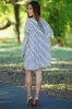 Long Sleeve Tiny Stripe Piko Tunic - White/Black (FINAL SALE) sold by Piko 1988