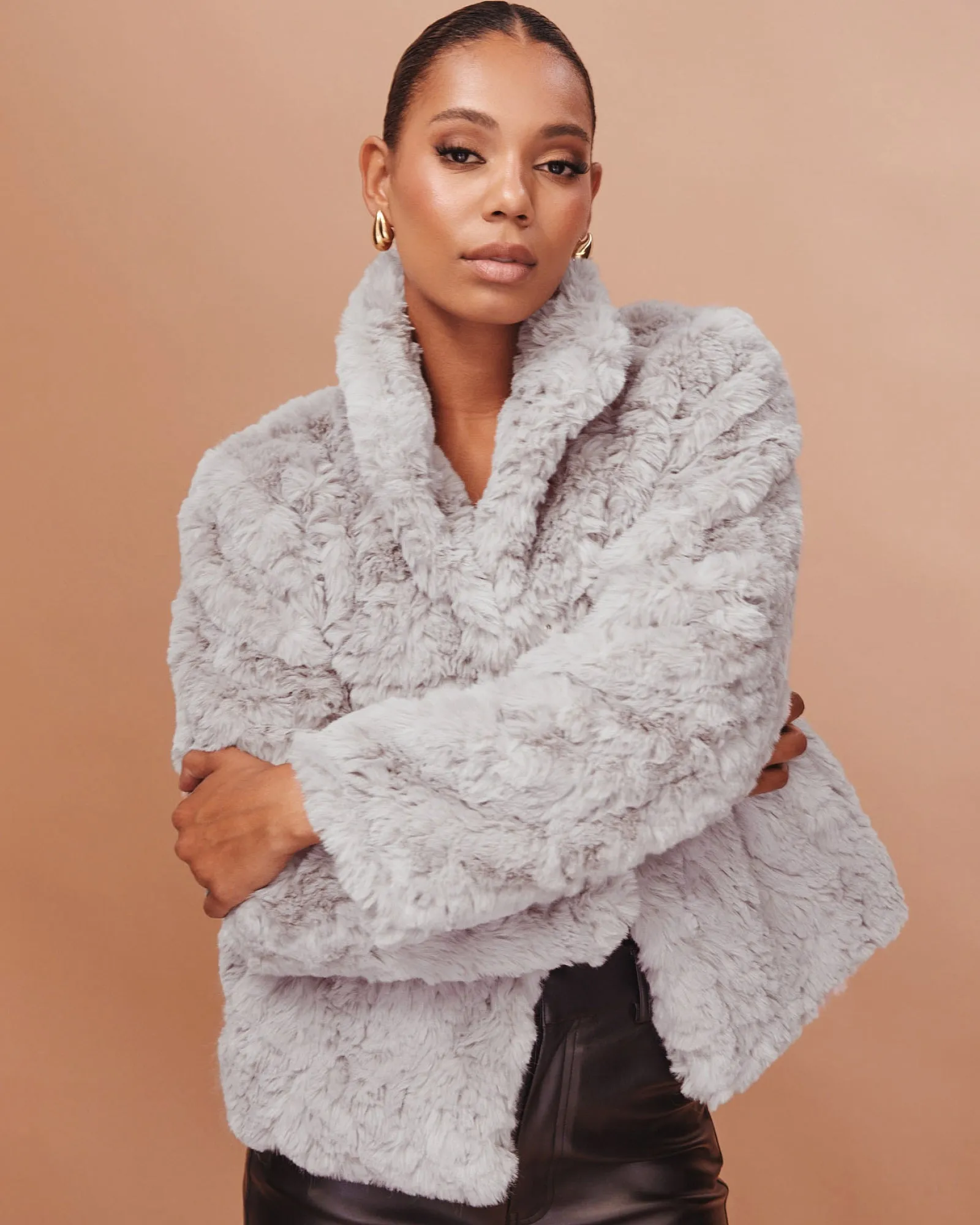 Evianna Faux Fur Jacket sold by Pilgrim product image thumbnail 2