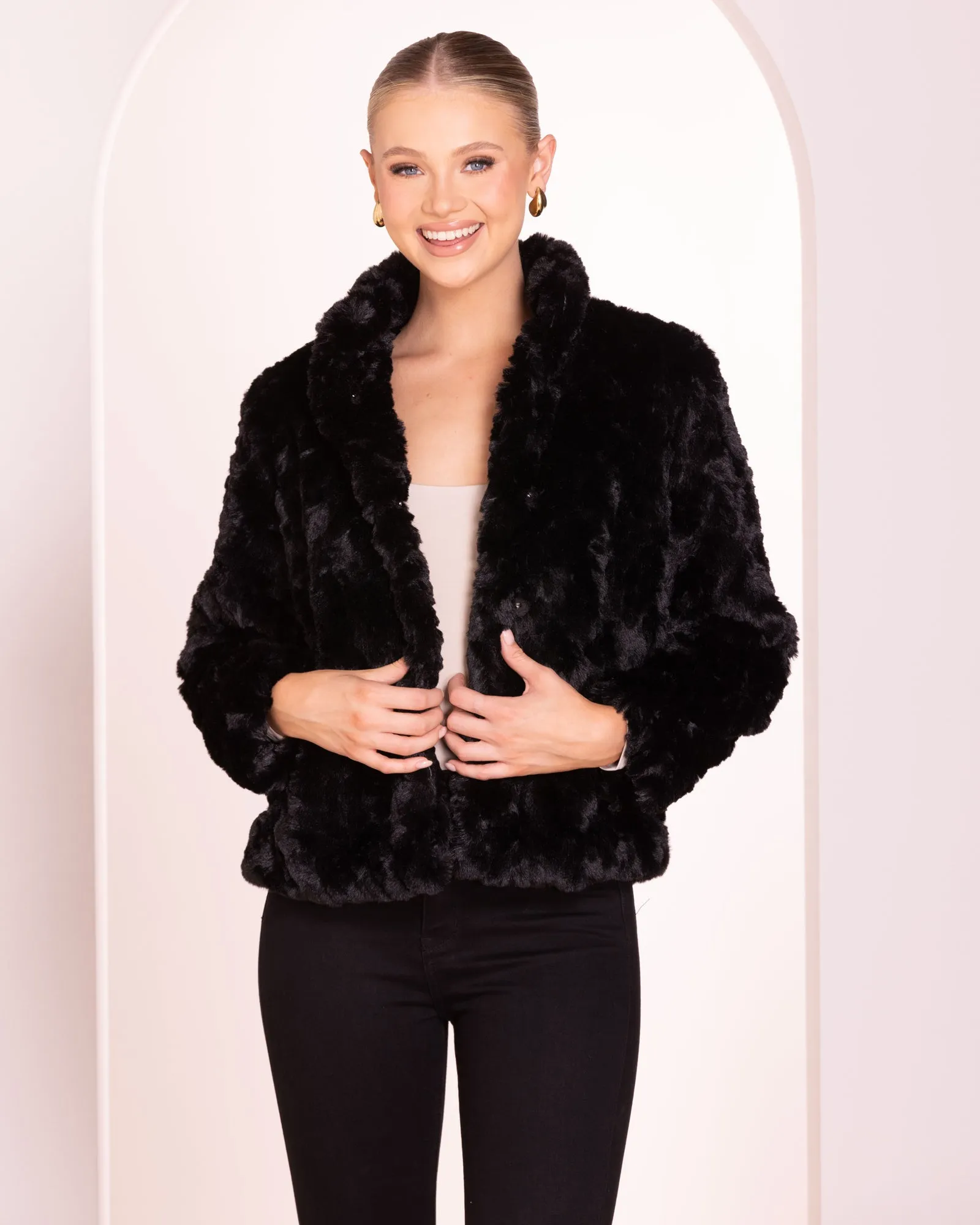Evianna Faux Fur Jacket sold by Pilgrim product image thumbnail 4
