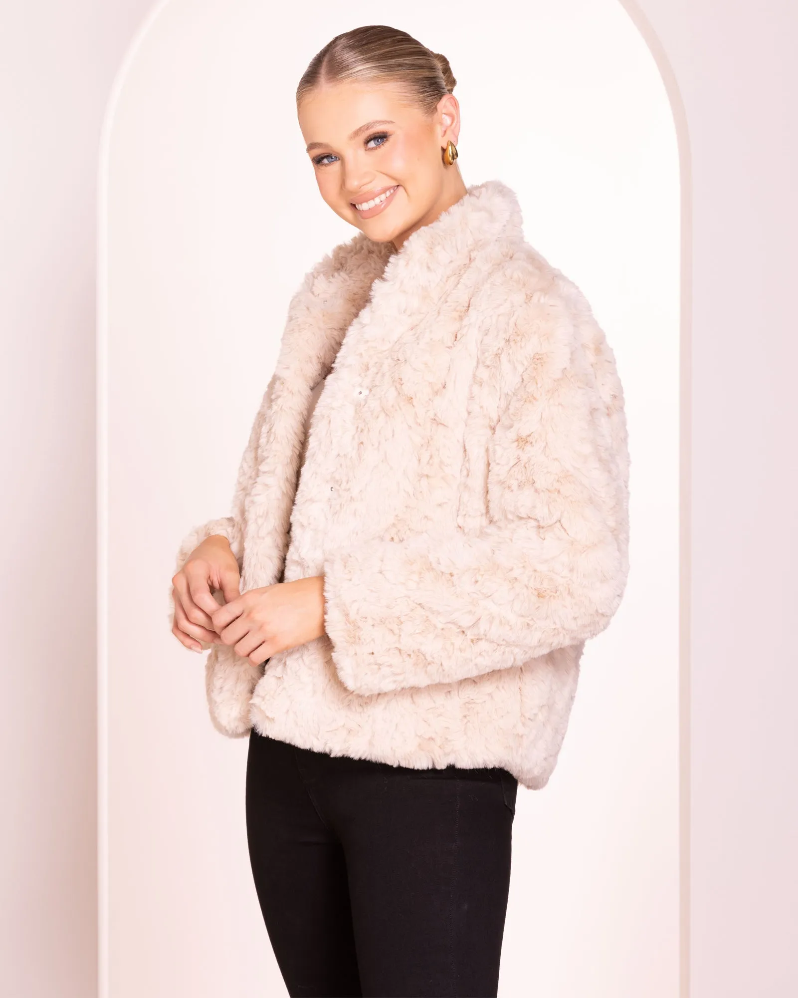Evianna Faux Fur Jacket sold by Pilgrim product image thumbnail 5
