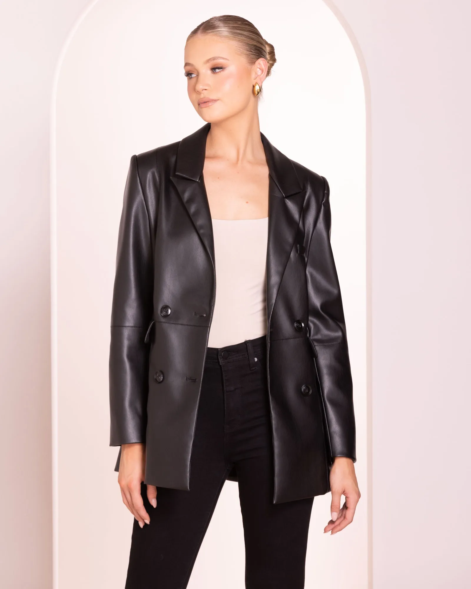 Sammy Vegan Leather Jacket sold by Pilgrim product image thumbnail 5