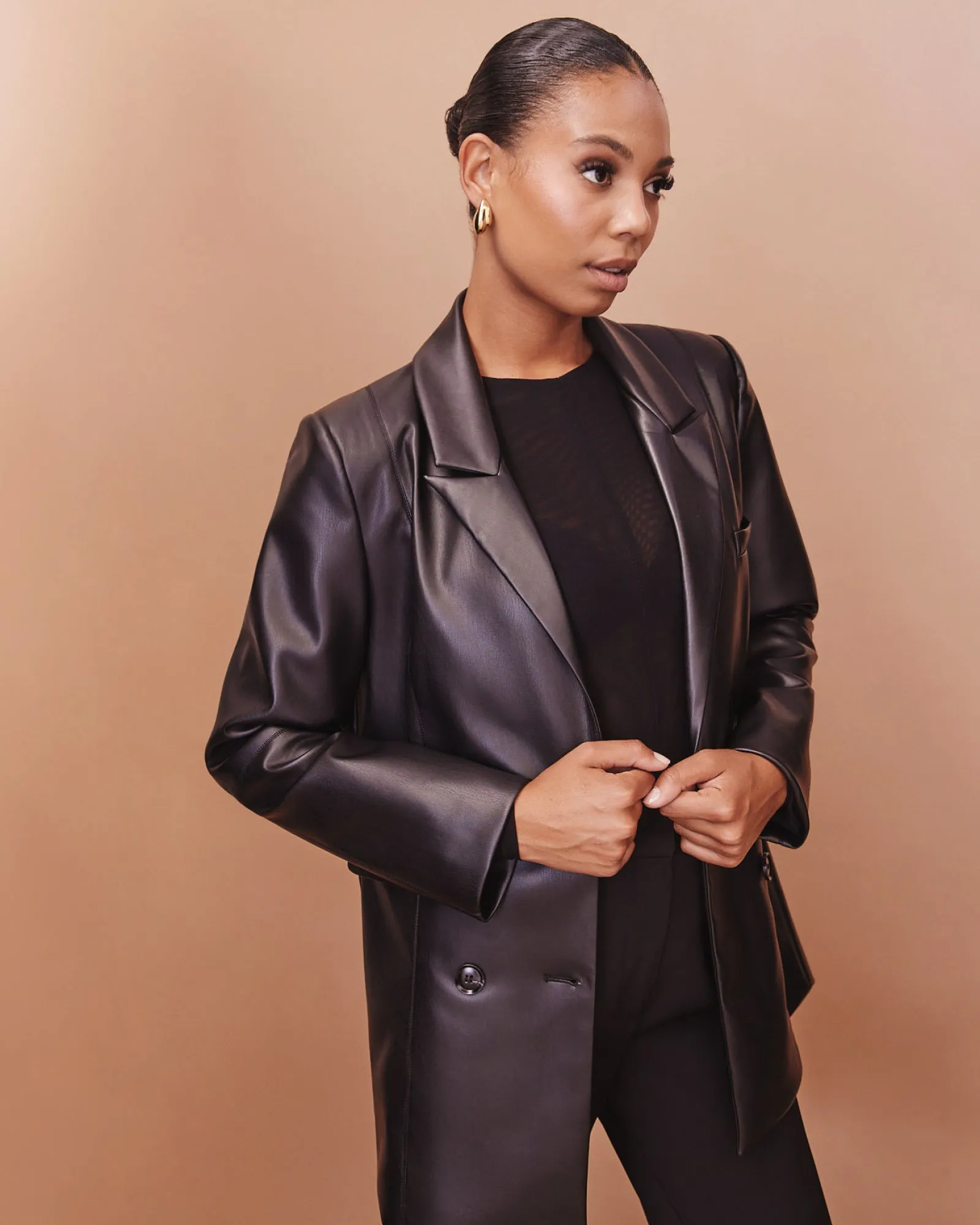 Sammy Vegan Leather Jacket sold by Pilgrim product image thumbnail 2