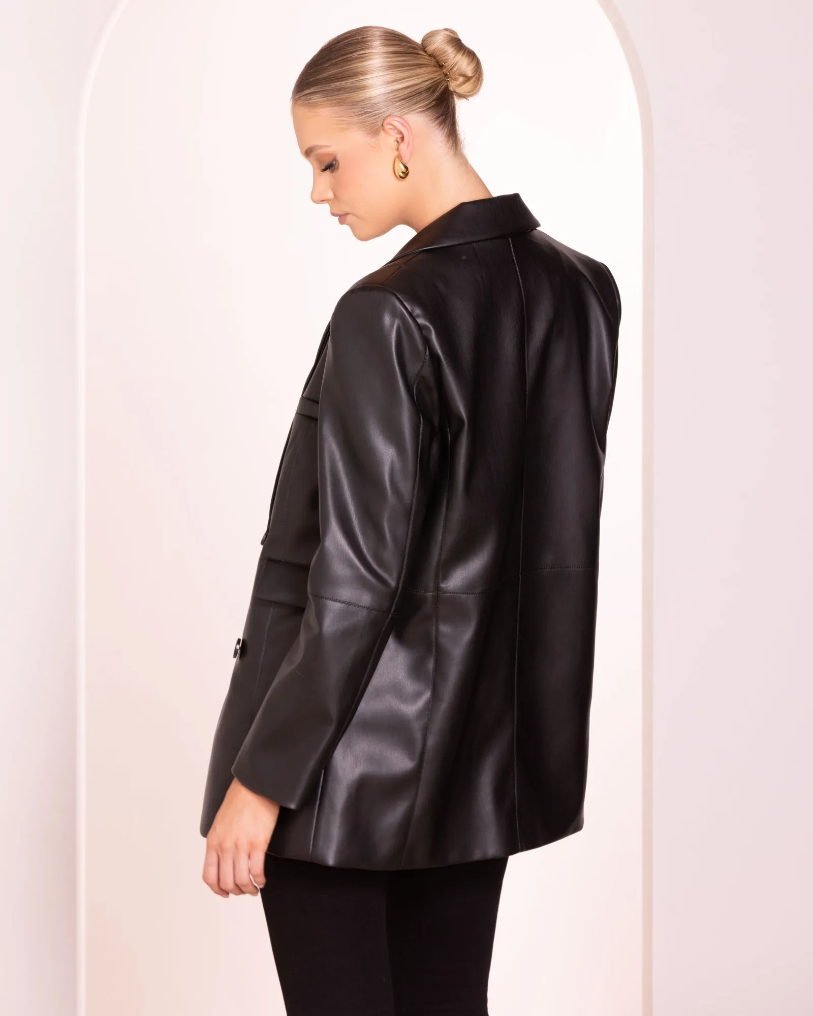 Sammy Vegan Leather Jacket sold by Pilgrim product image thumbnail 4