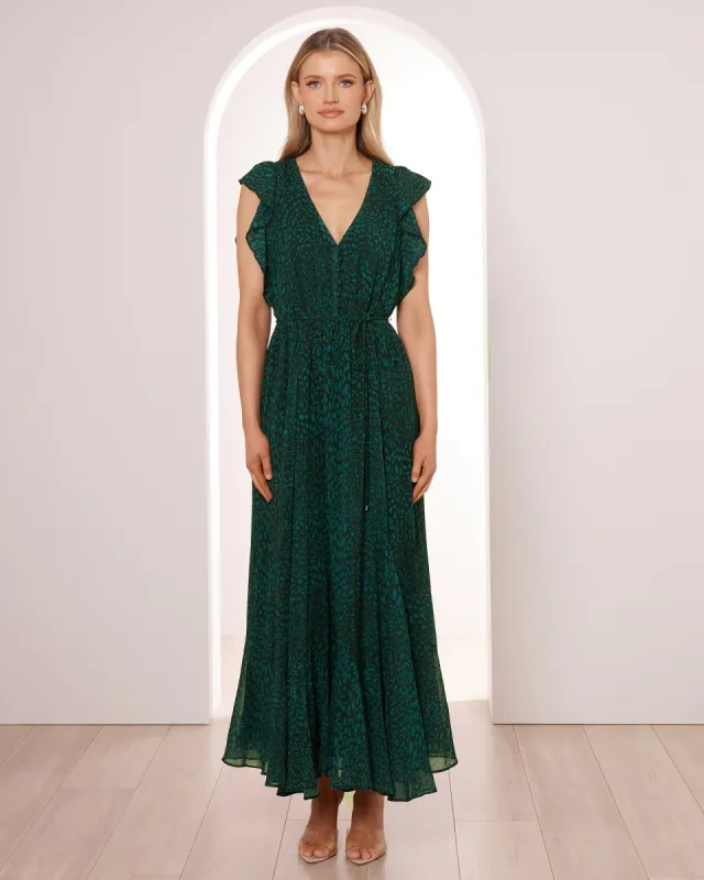 Dina Flutter Sleeve Midi Dress sold by Pilgrim