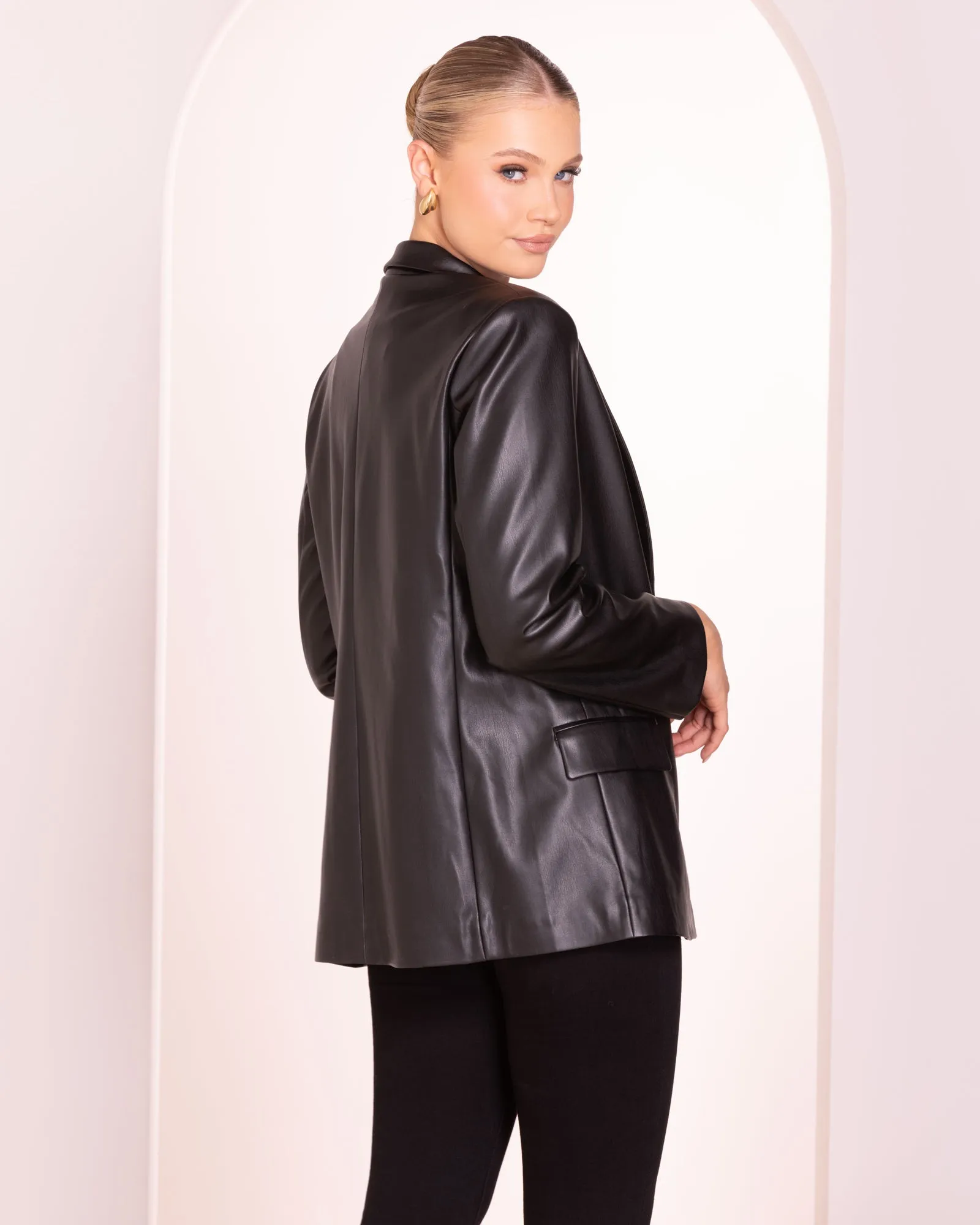 Elata Vegan Leather Jacket sold by Pilgrim product image thumbnail 3
