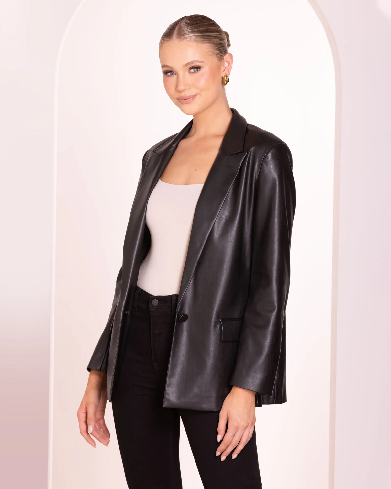 Elata Vegan Leather Jacket sold by Pilgrim product image thumbnail 2