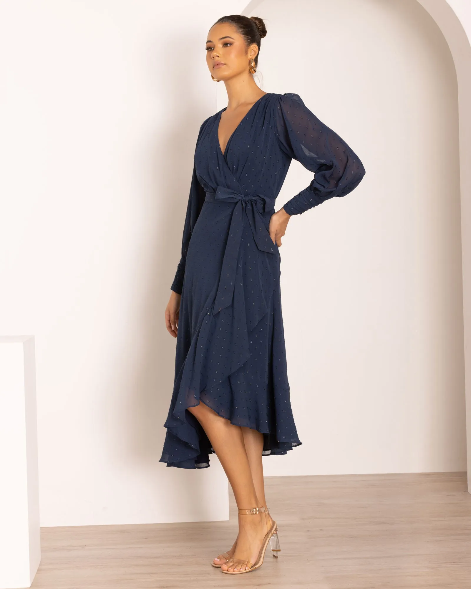 Adaline Wrap Midi Dress sold by Pilgrim product image thumbnail 3