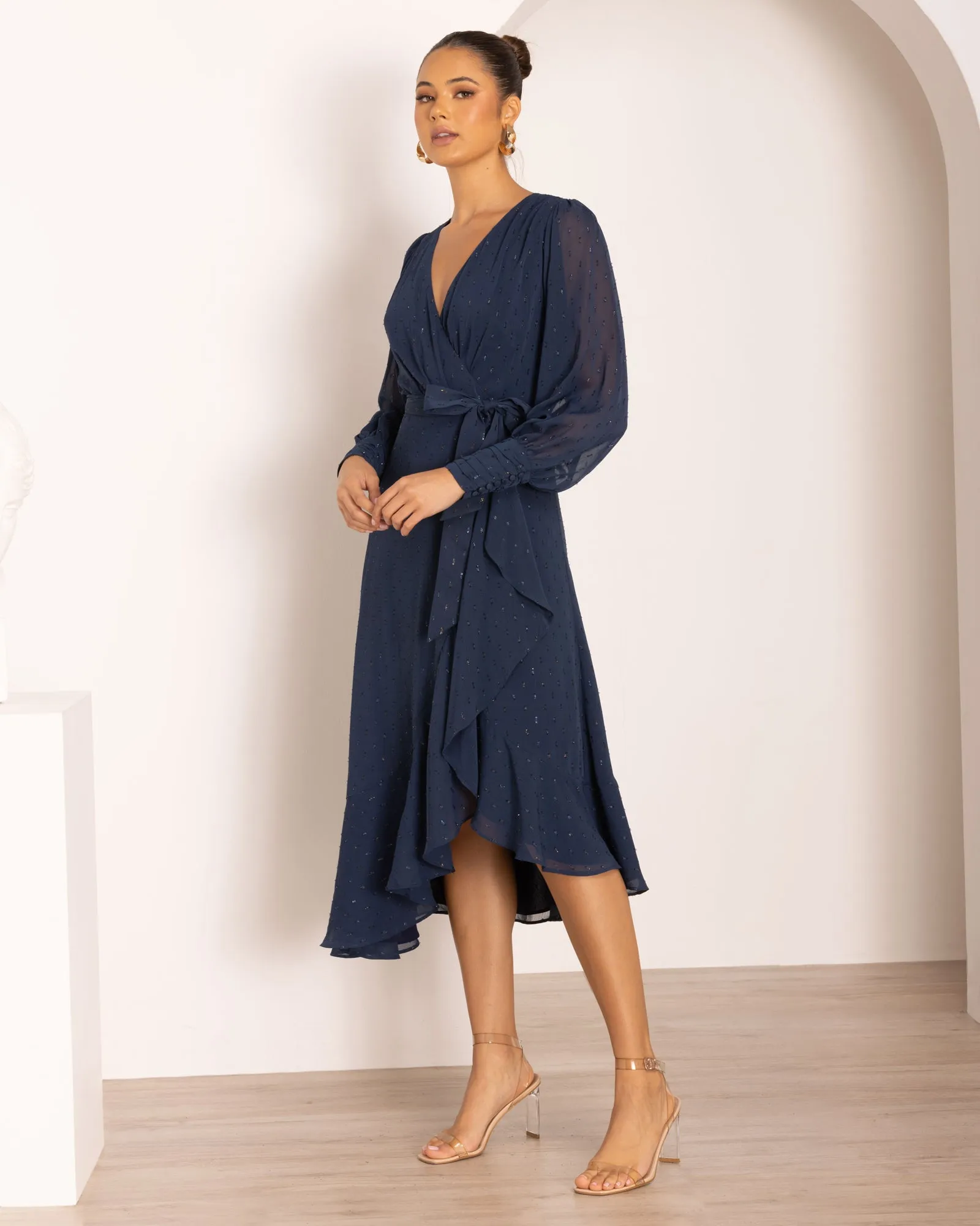 Adaline Wrap Midi Dress sold by Pilgrim product image thumbnail 5