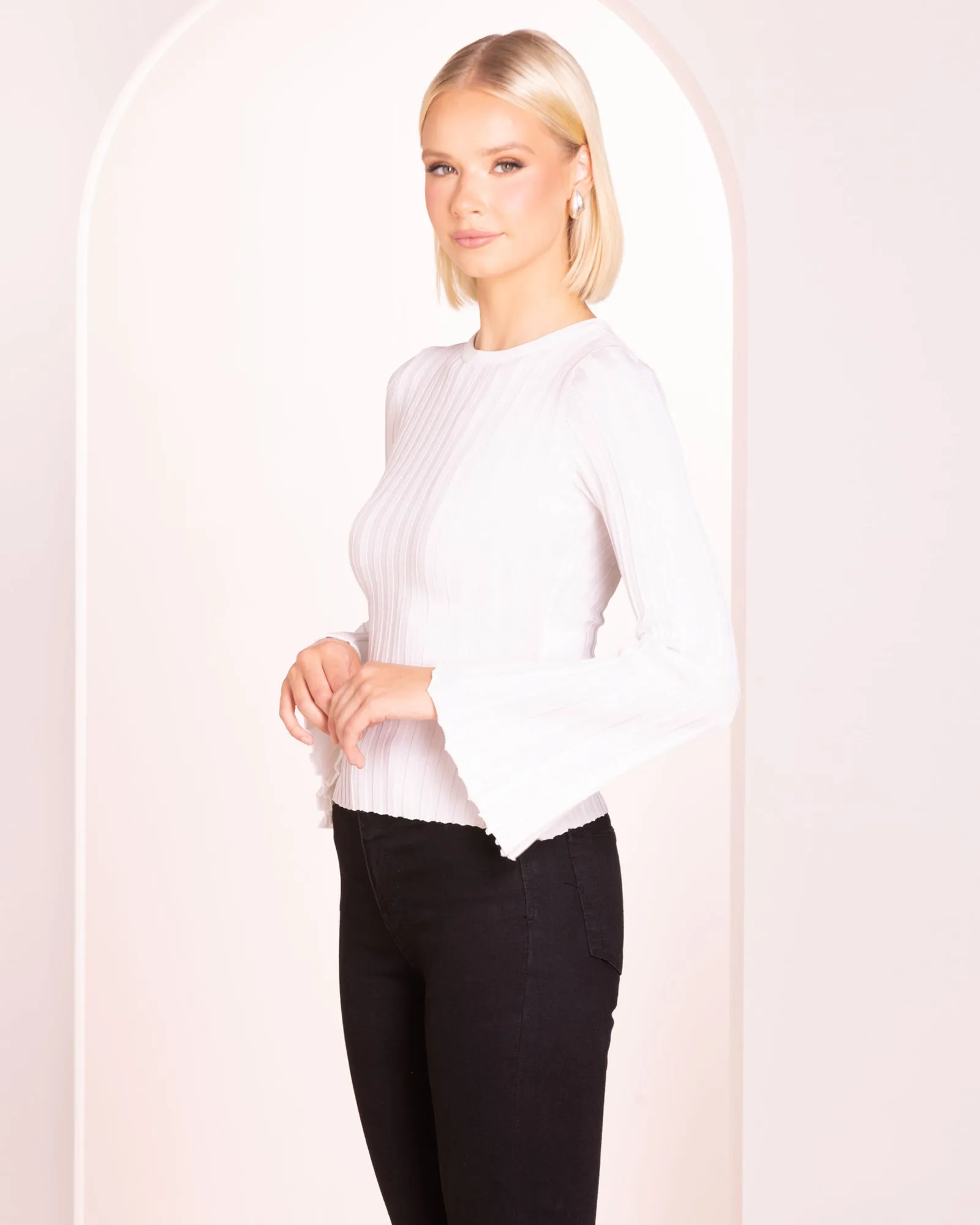 Lulu Long Sleeve Knit Top sold by Pilgrim product image thumbnail 3