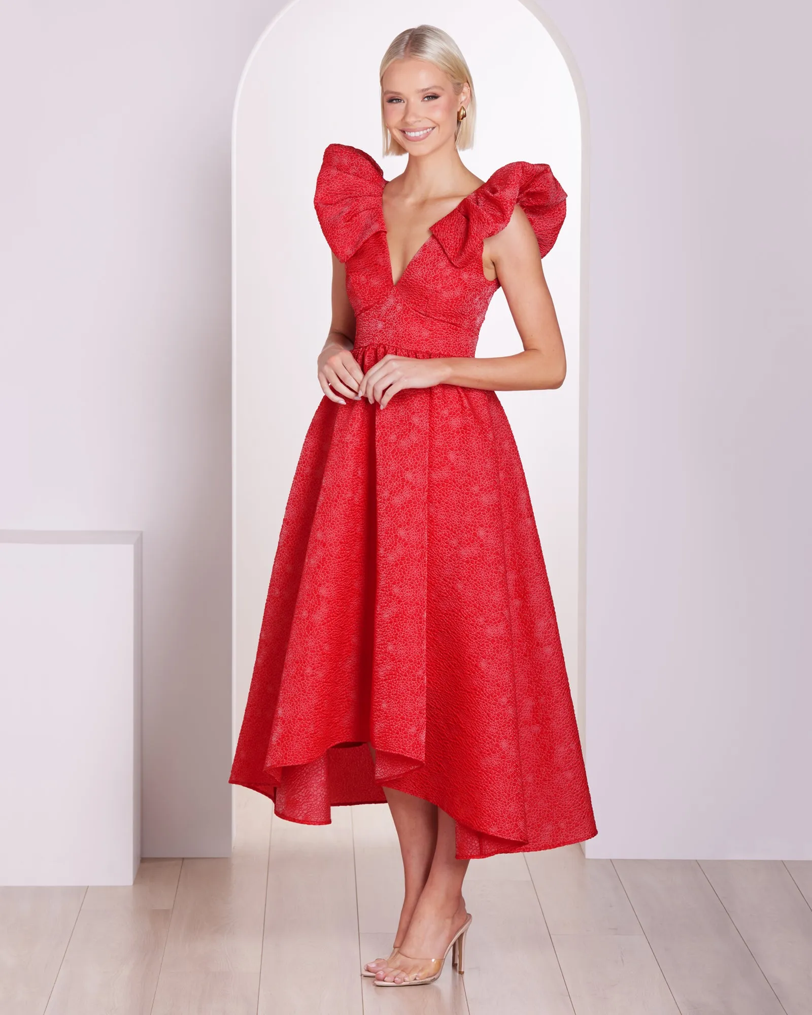 Simone V-neck A-line Dress sold by Pilgrim product image thumbnail 4