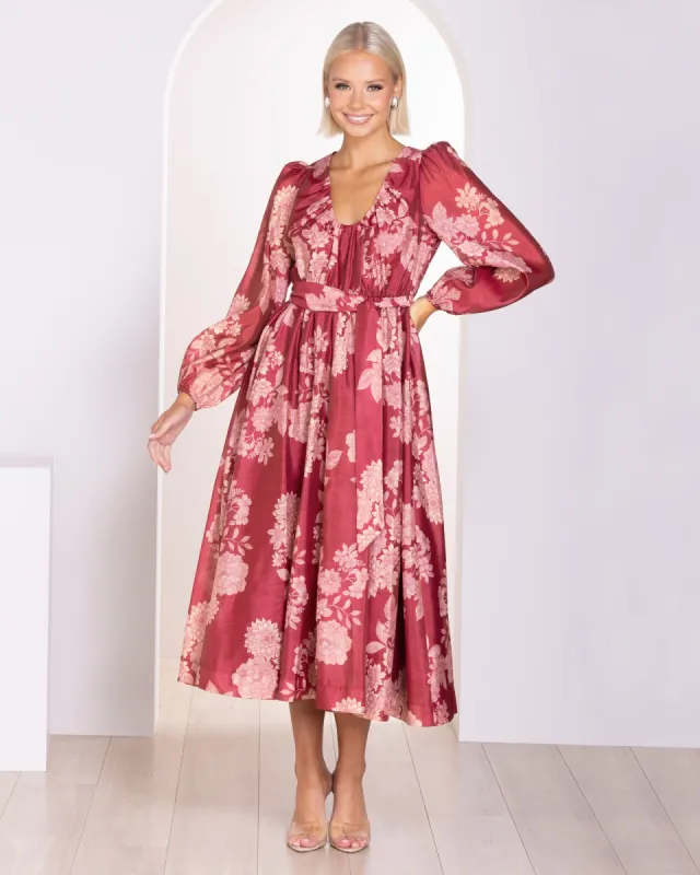 Marey Long Sleeve Midi Dress sold by Pilgrim