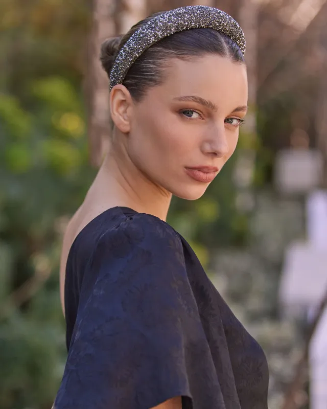 Margot Padded Sparkle Headband made by Pilgrim